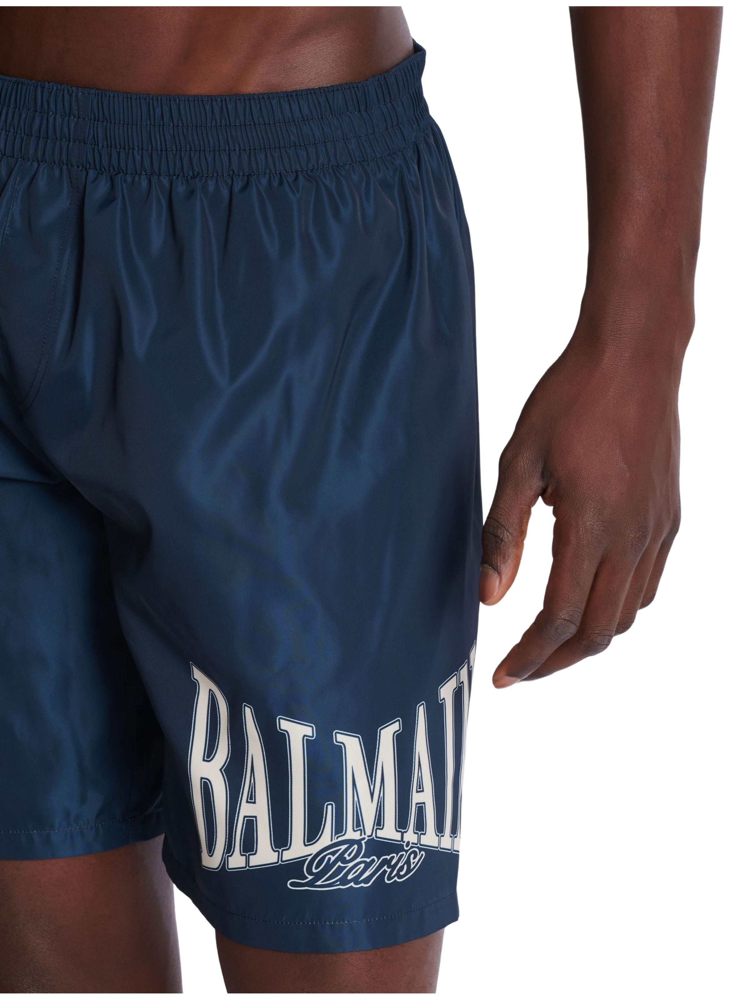 Short de bain avec logo balmain college BALMAIN Bleu
