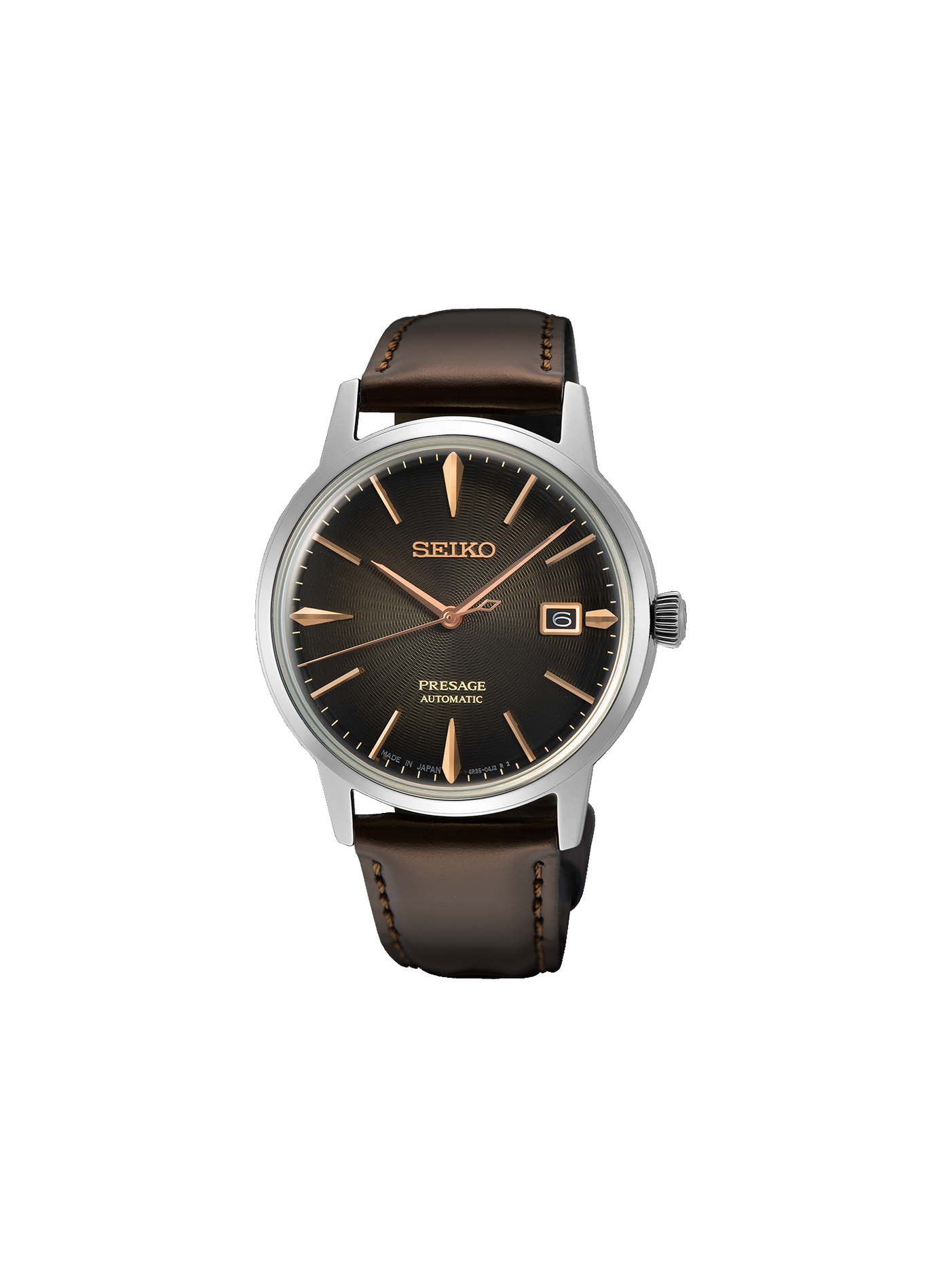 Montre en cuir SEIKO Marron