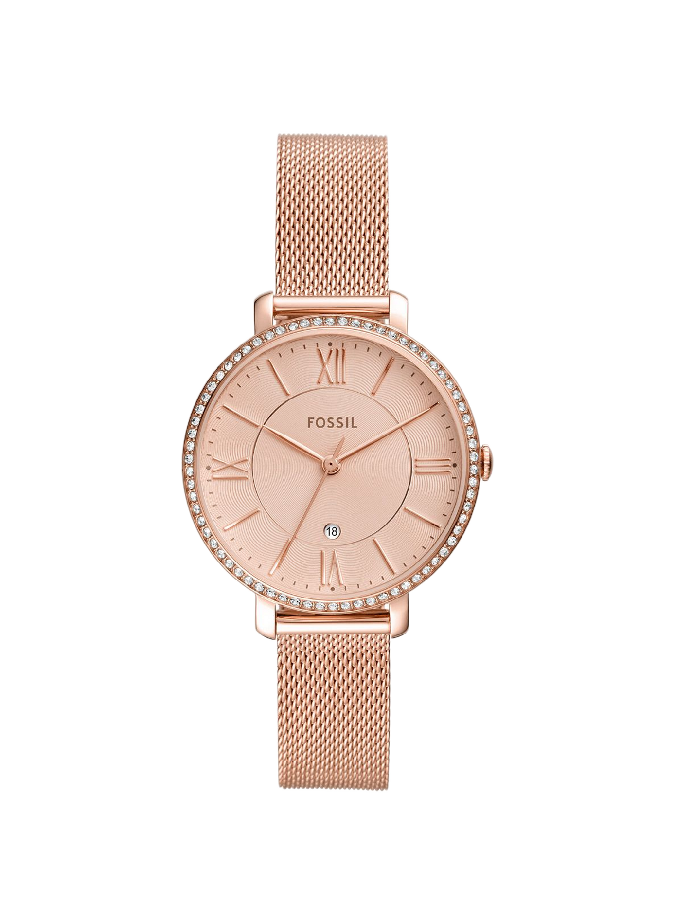 Montre quartz en acier FOSSIL Rose