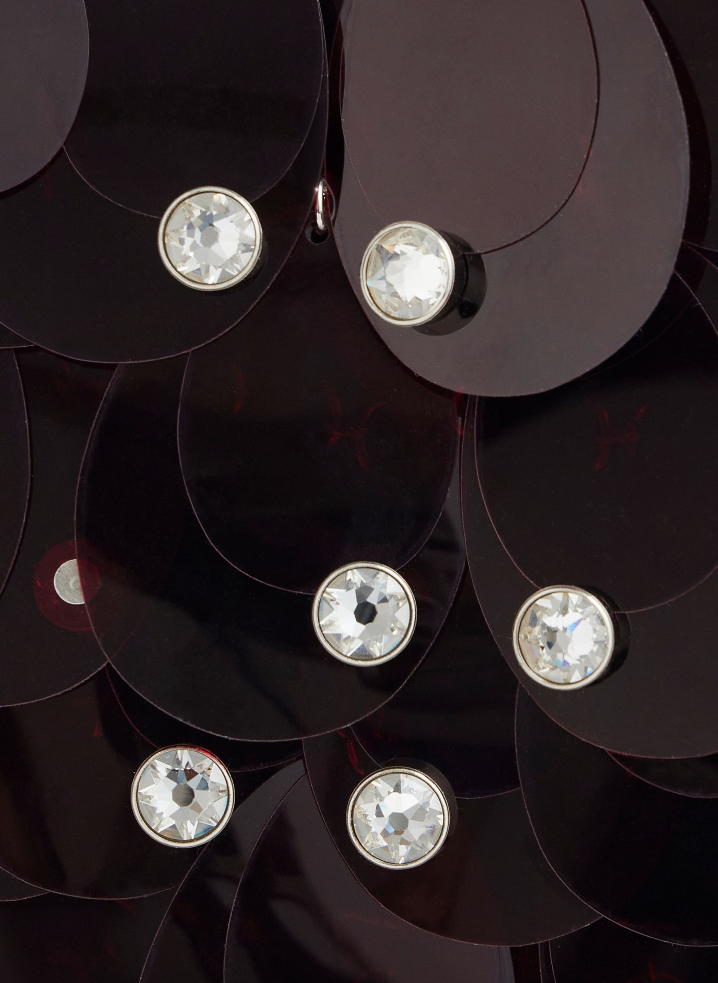 Sac sparkle RABANNE Rouge