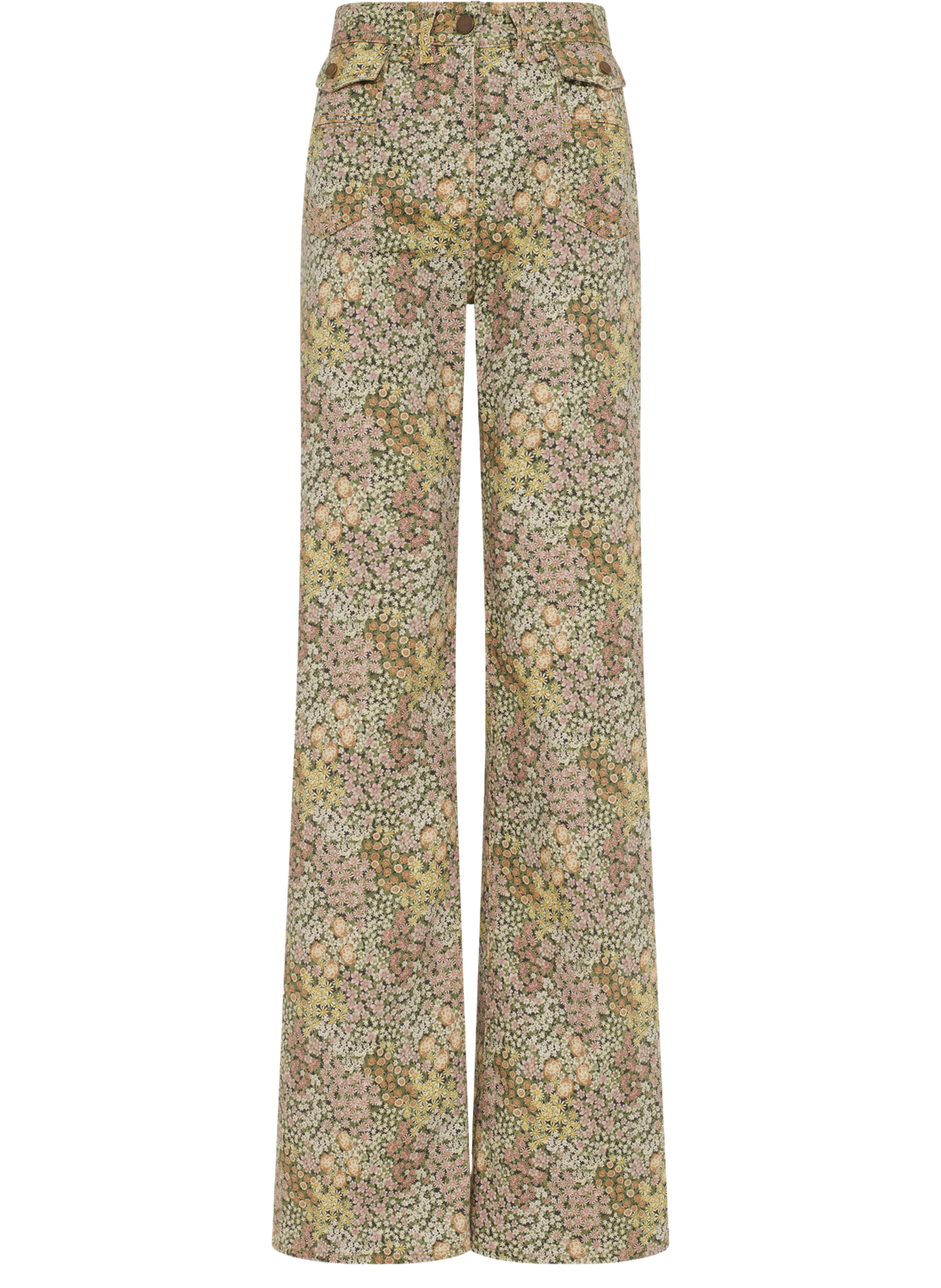 Jean flare à fleurs - anna GERARD DAREL Rose