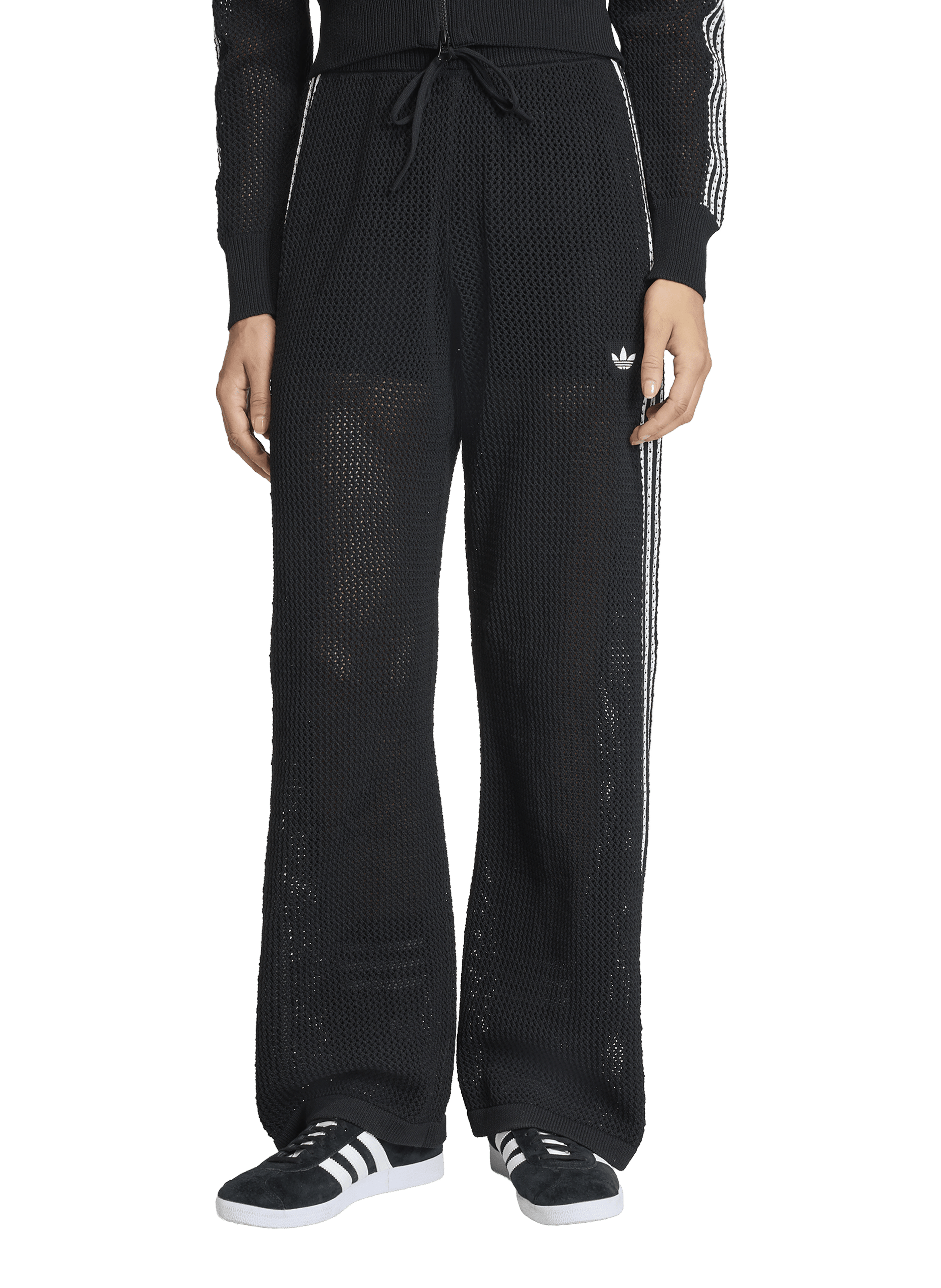 Pantalon de survêtement en crochet ADIDAS Noir