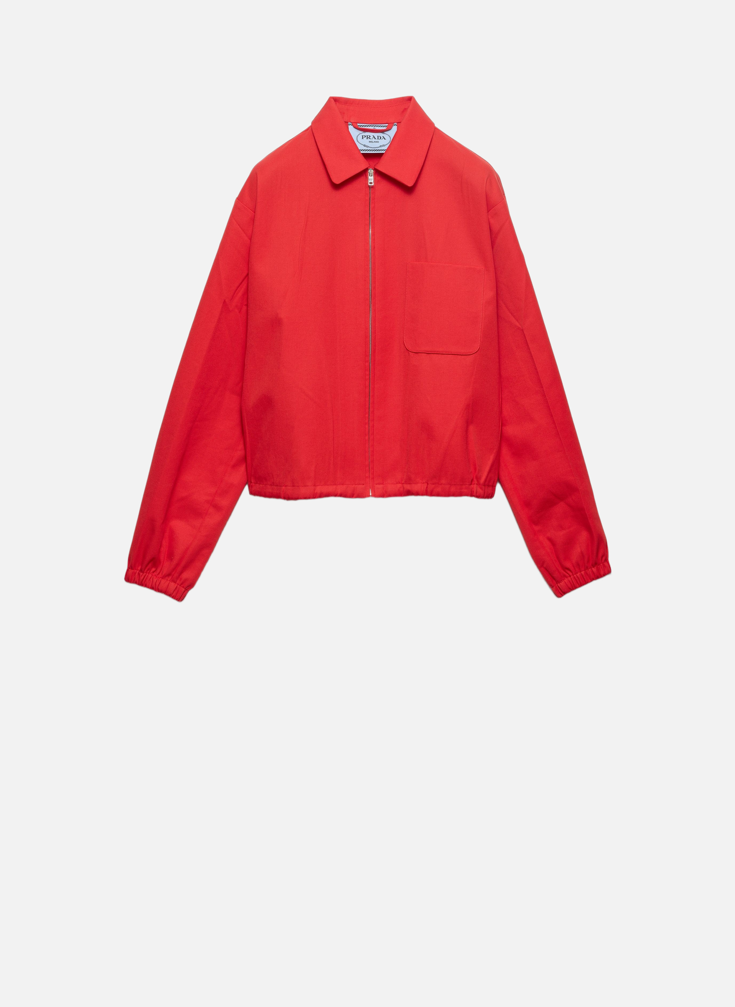Blouson en gabardine PRADA Rouge