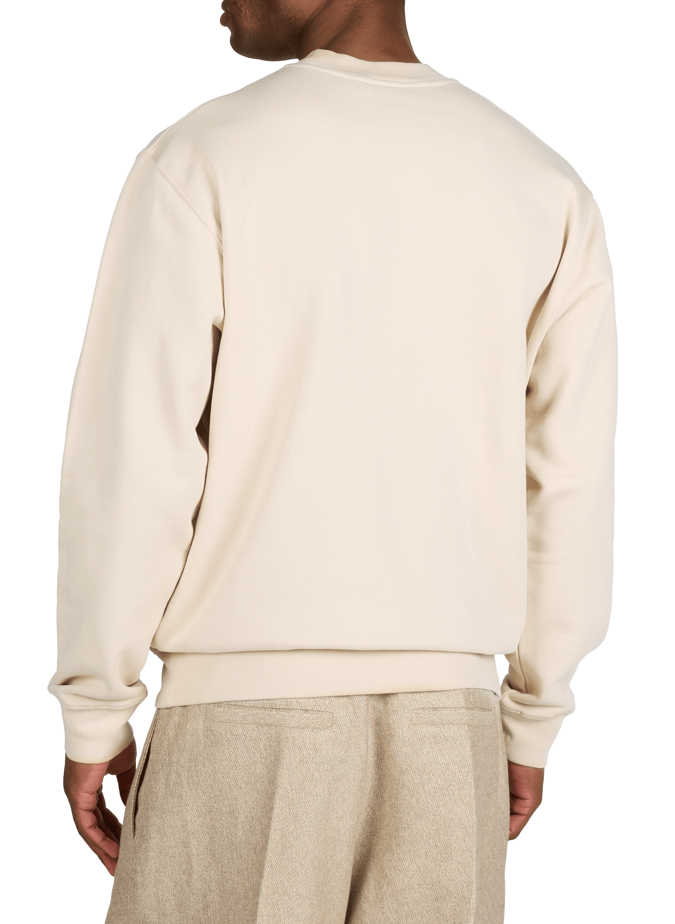 Sweatshirt droit Gros Grain en coton JACQUEMUS Beige