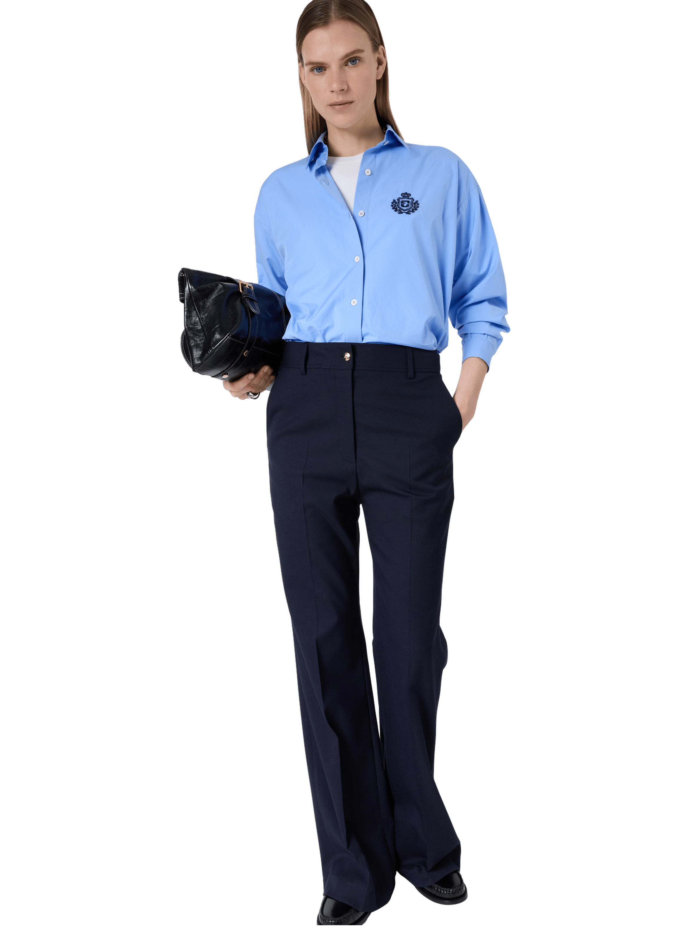 Pantalon flare de tailleur - aliyah GERARD DAREL Bleu