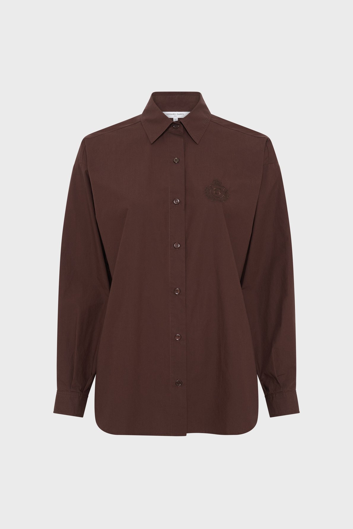 Chemise en popeline - chrina GERARD DAREL Marron
