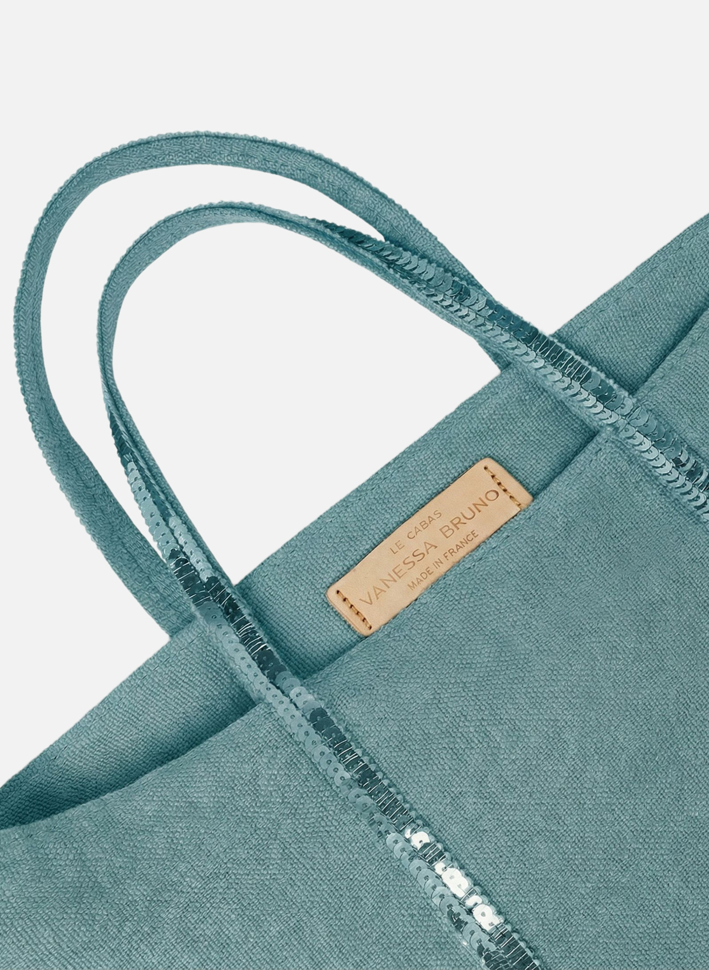 Cabas s zippé en lin VANESSA BRUNO Bleu