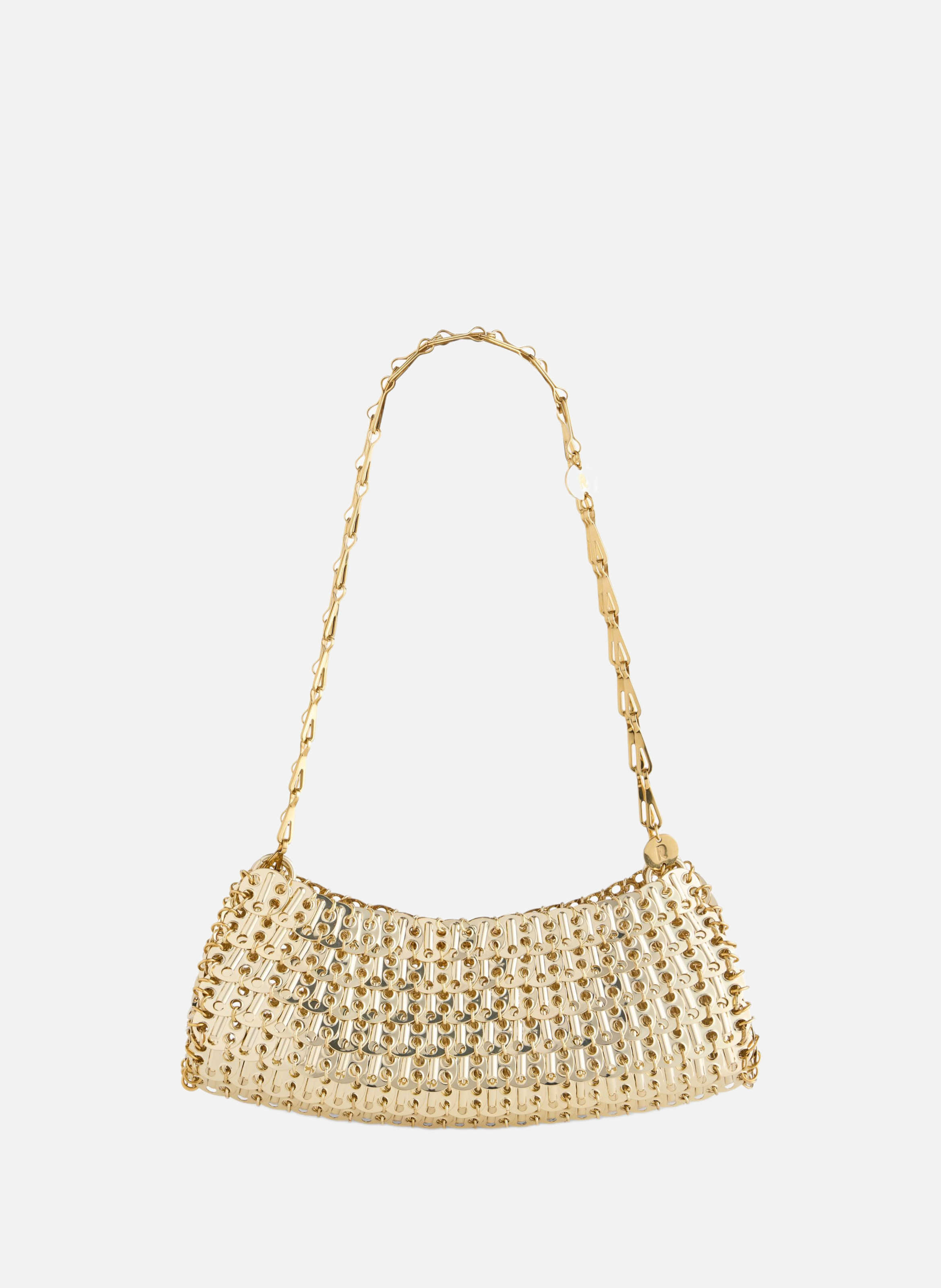1969 clutch en métal RABANNE Doré