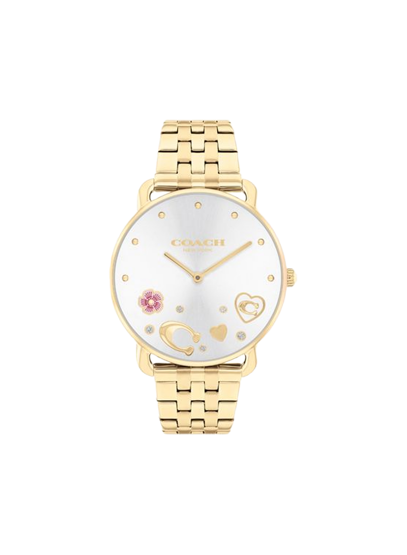 Montre quartz Elliot en acier inoxydable COACH MONTRES Doré