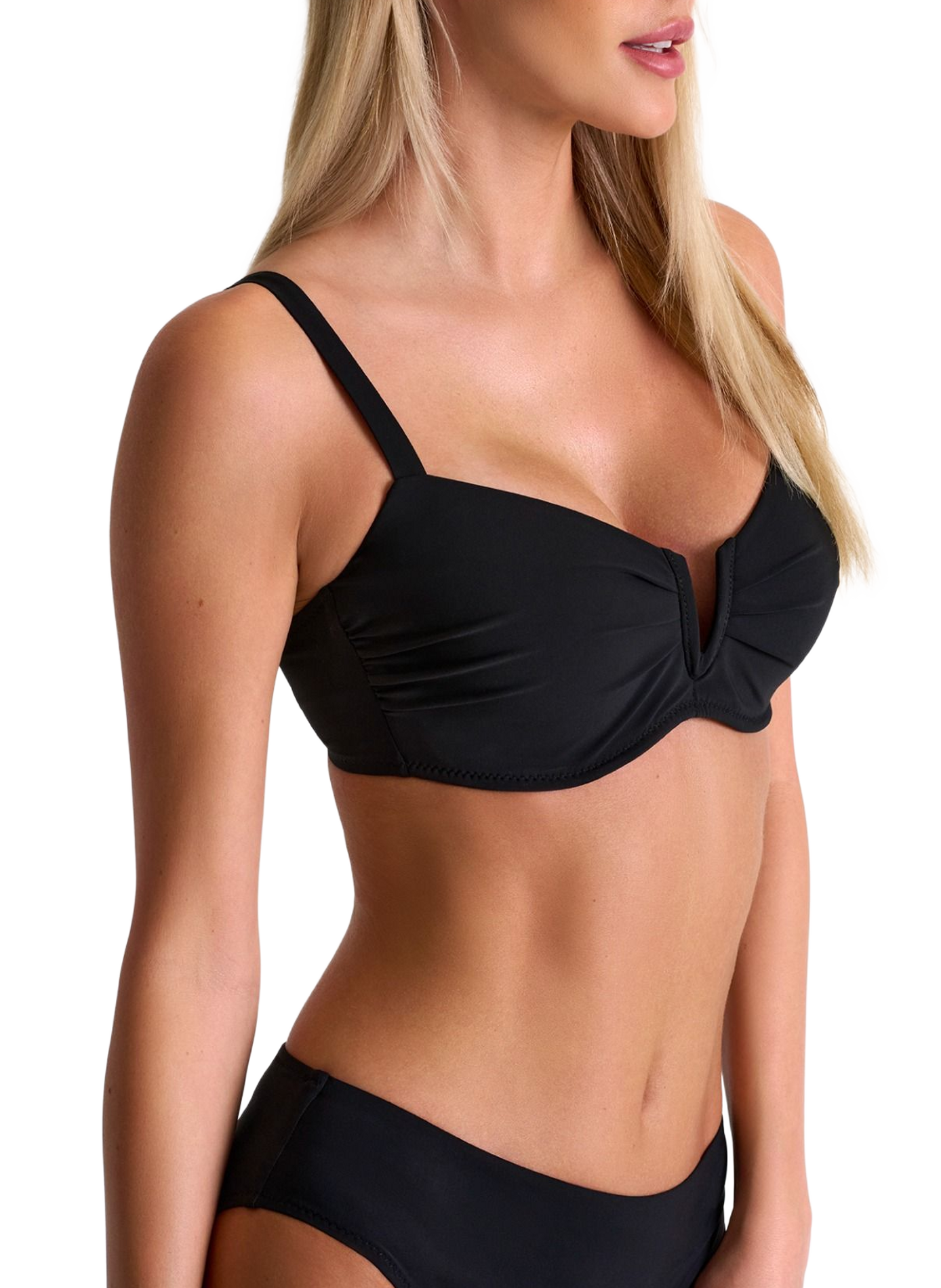 Haut de bikini uni SHAN Noir
