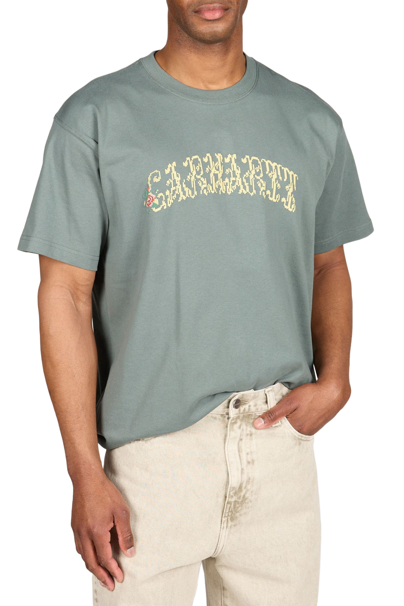 Cotton brand T-shirt CARHARTT WIP Green