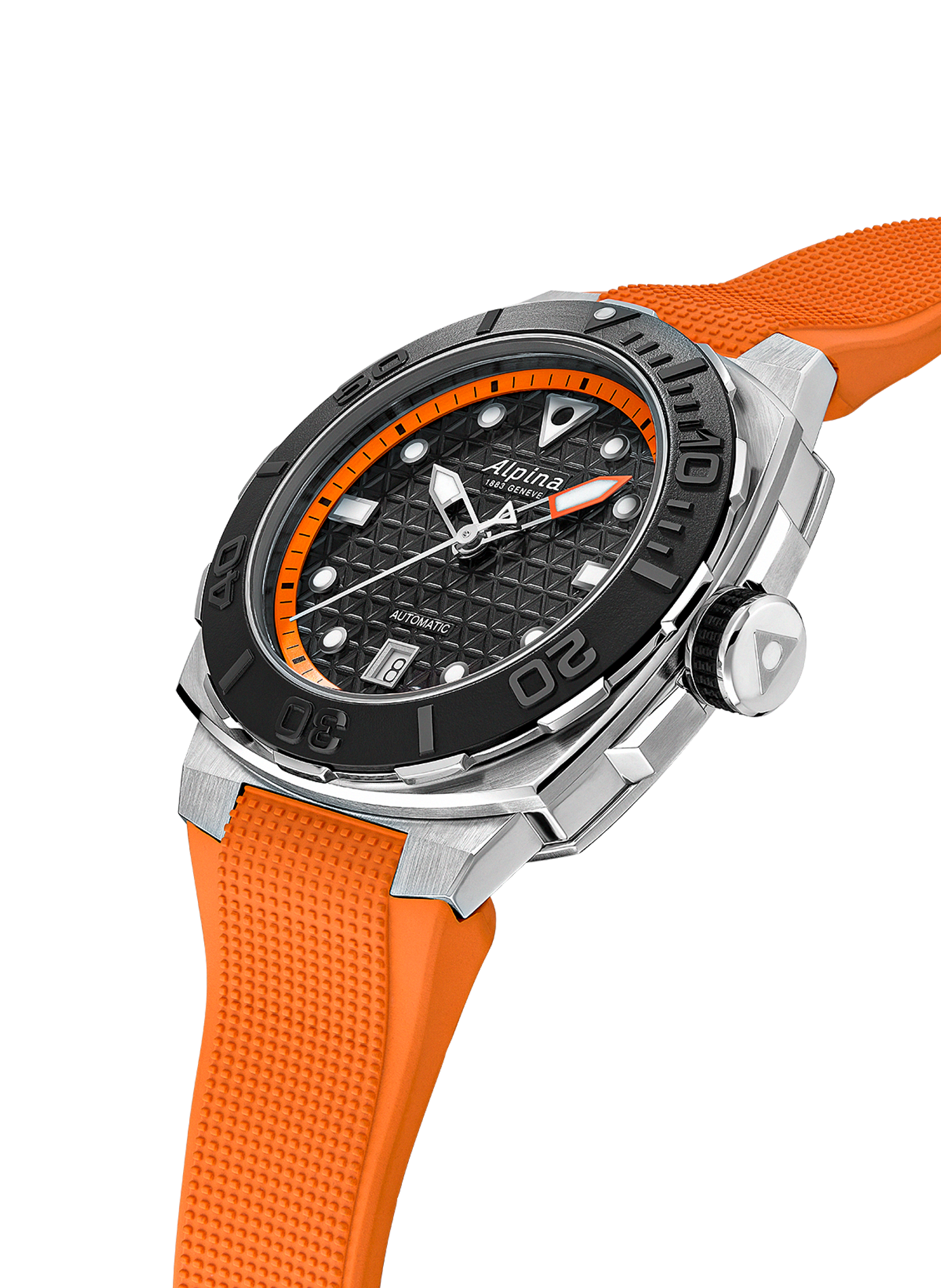 Montre automatique Diver Extreme Automatic en caoutchouc ALPINA Noir