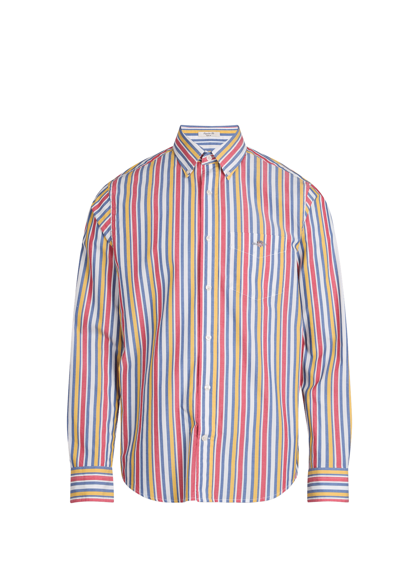 Chemise droite à rayures en coton GANT Multicolore