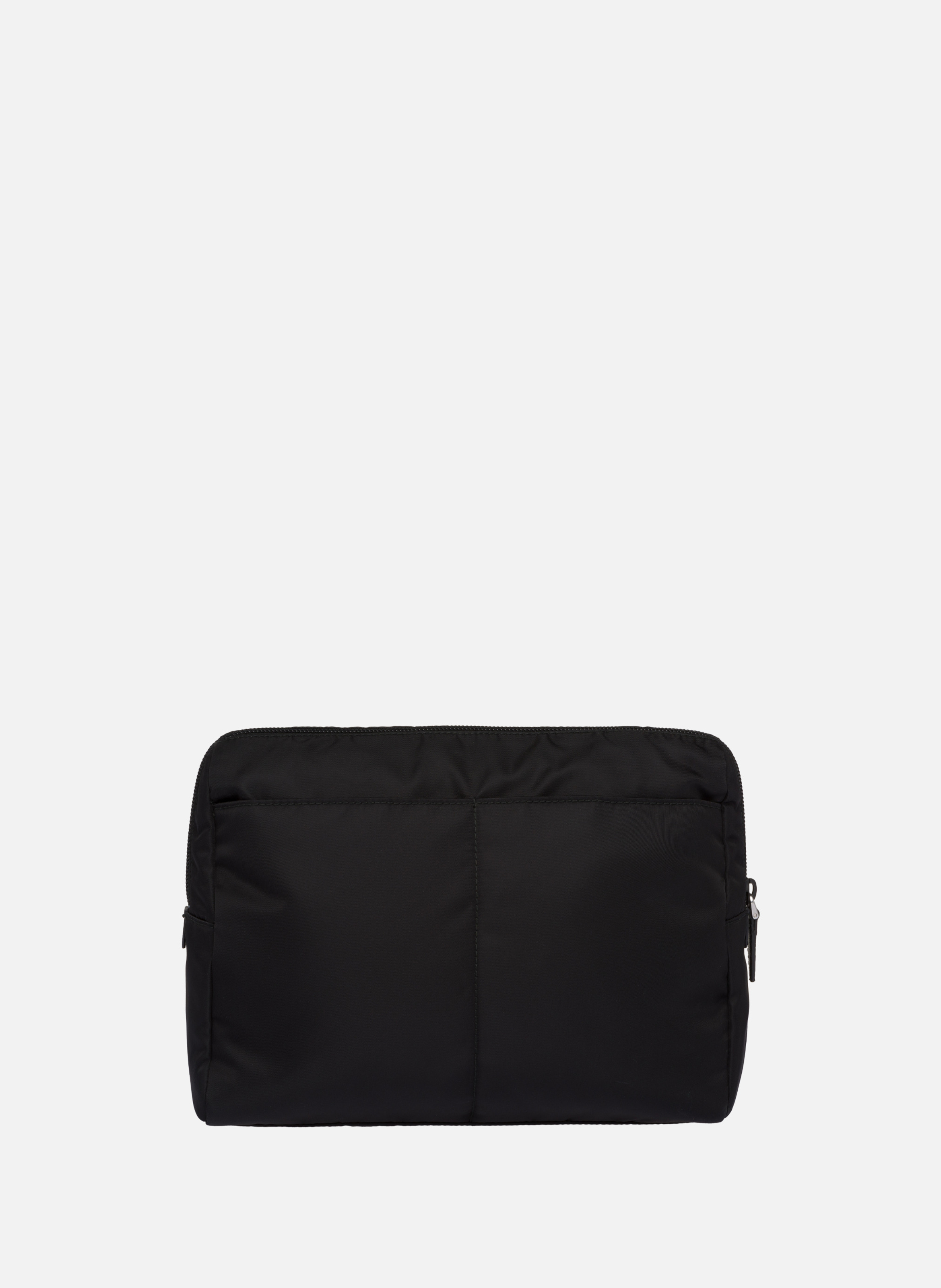 Grande pochette de voyage en re-nylon PRADA Noir