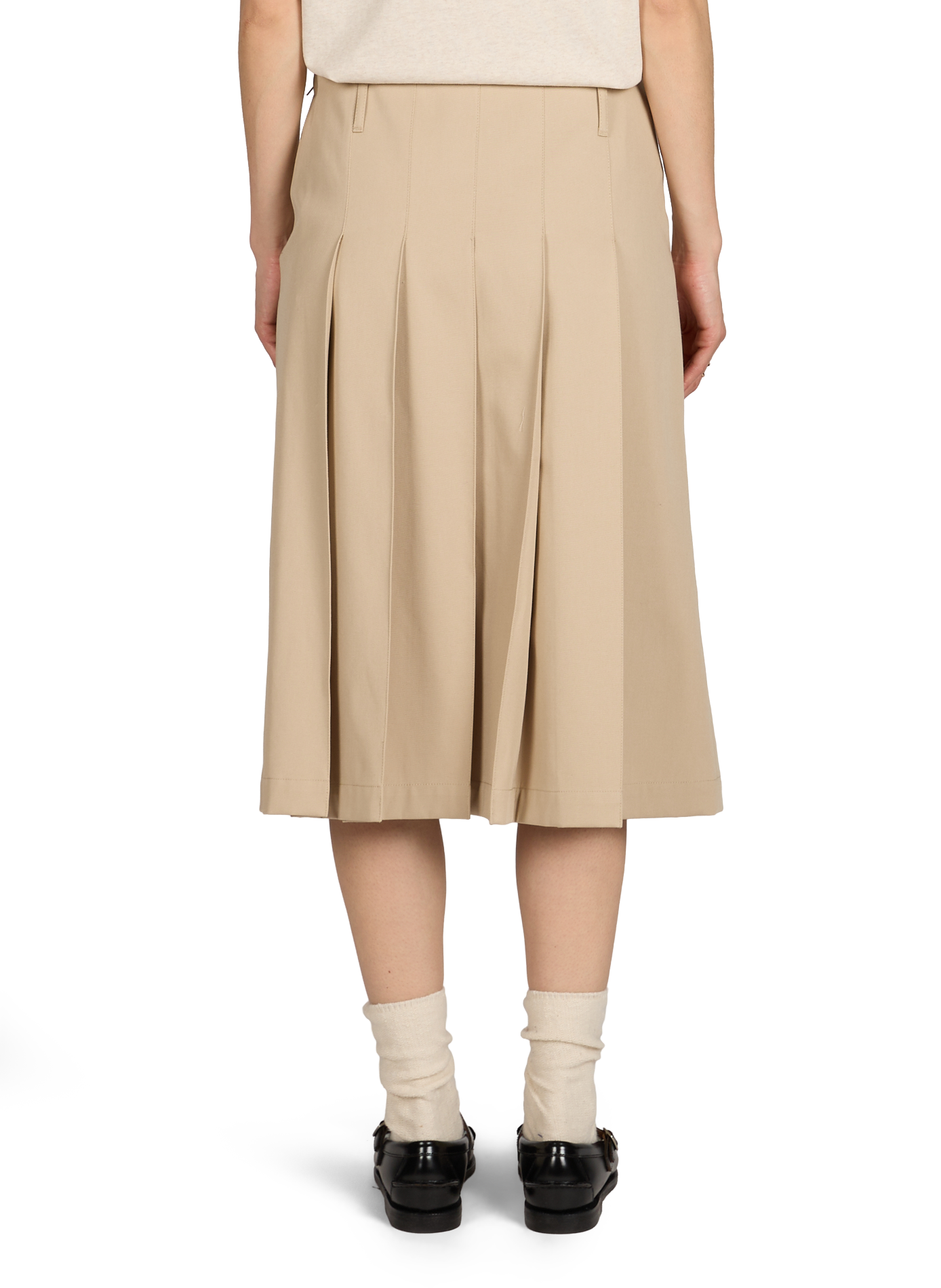 Pleated midi skirt A.P.C. Beige