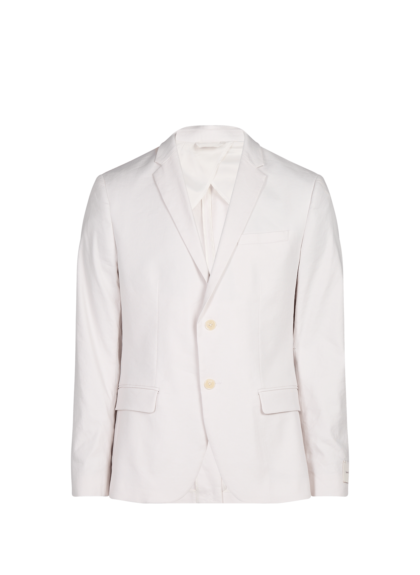 Slim-fit linen blend blazer CALVIN KLEIN Beige