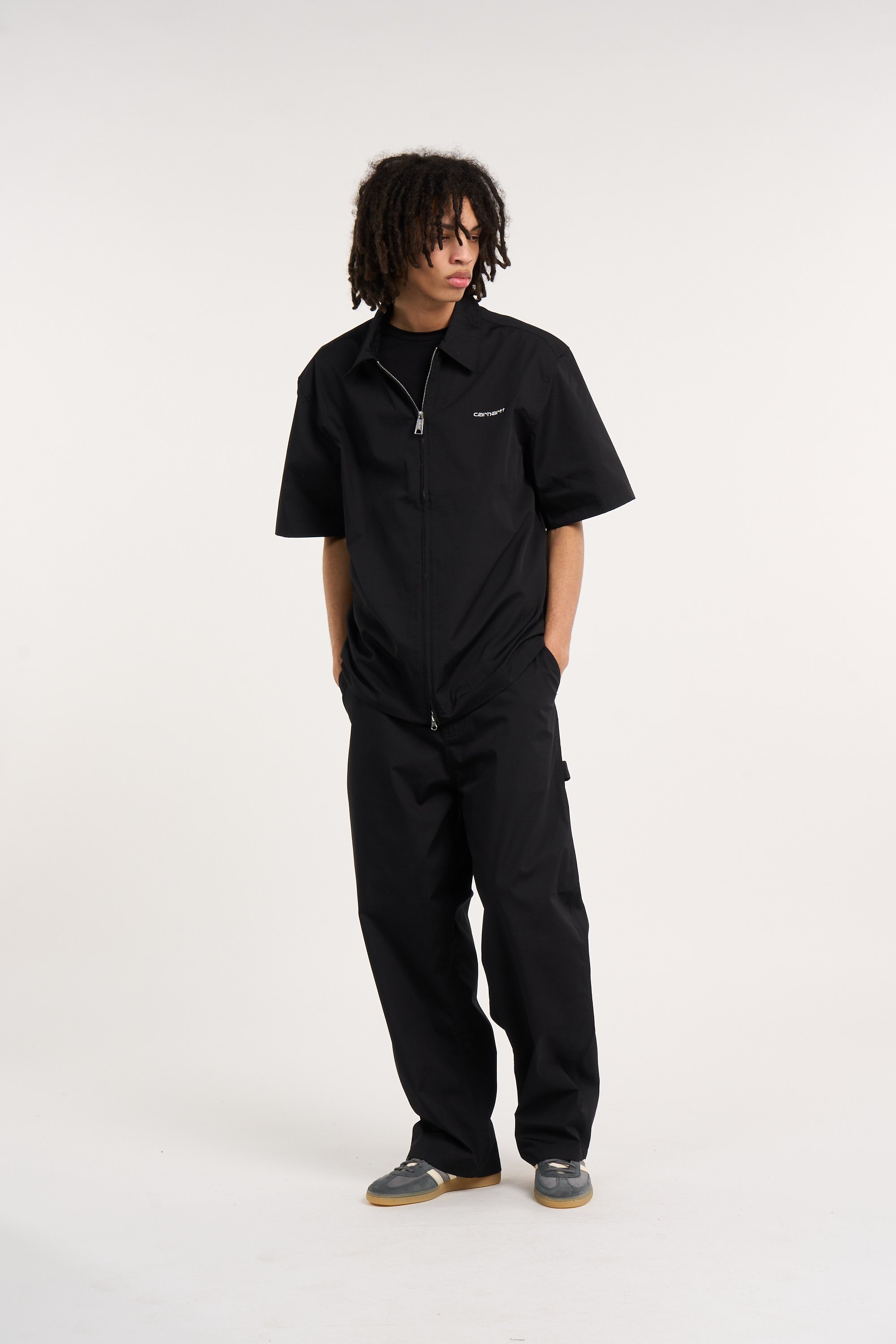 Pantalon postal single knee pant CARHARTT WIP Noir