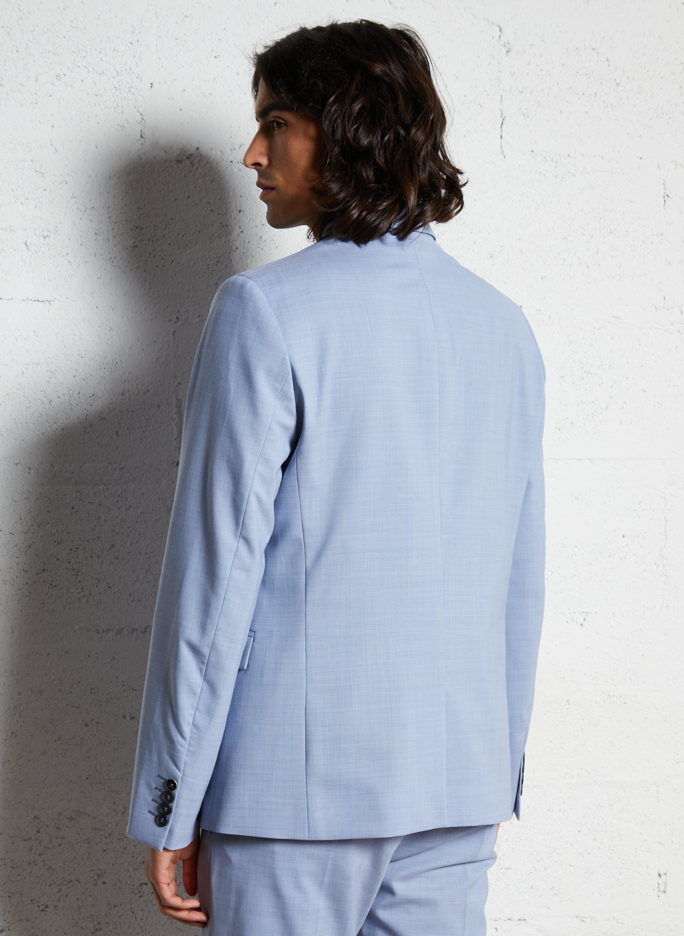 Veste tailleur en laine mélangée IKKS Bleu