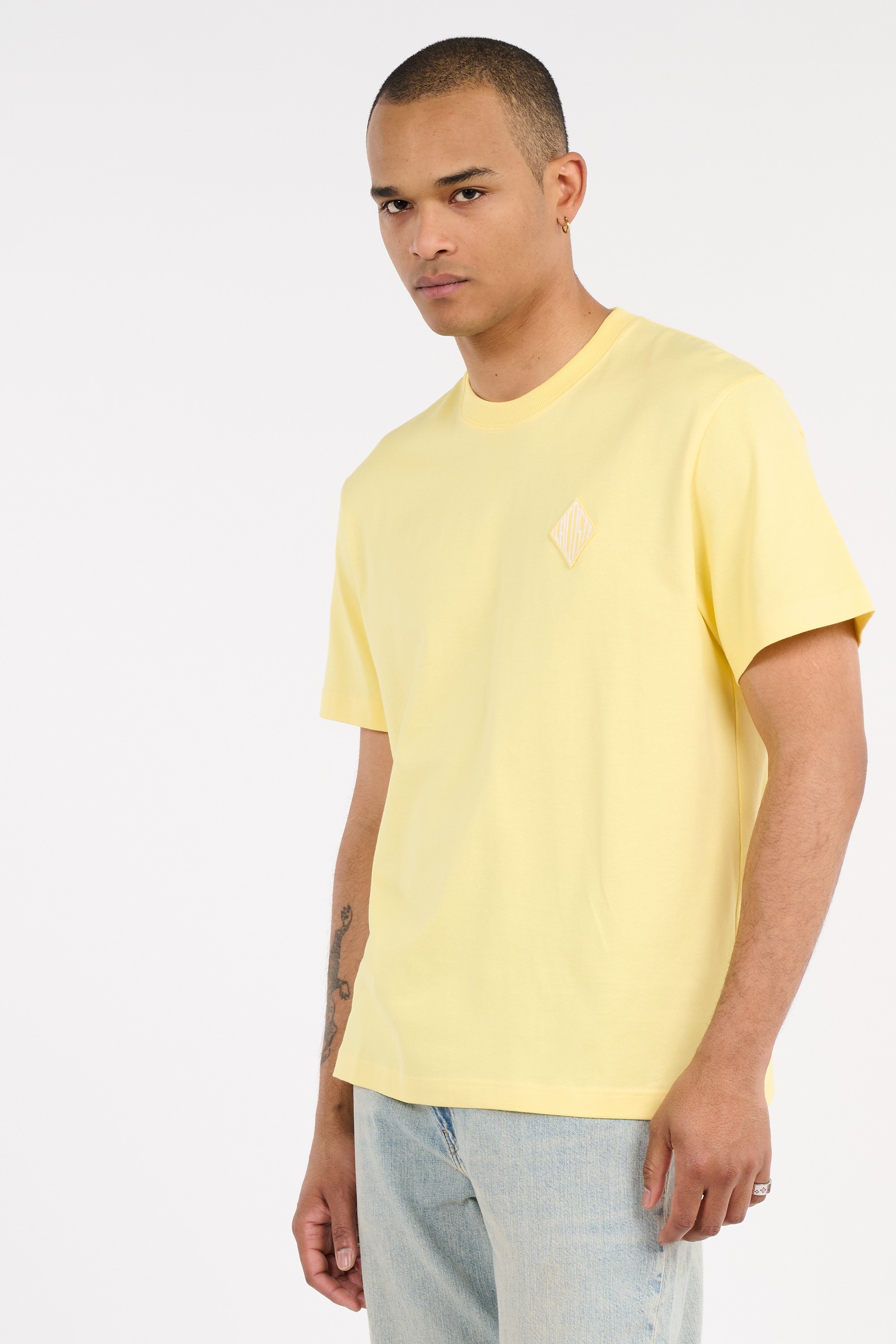 T-shirt tee-shirt LACOSTE Jaune