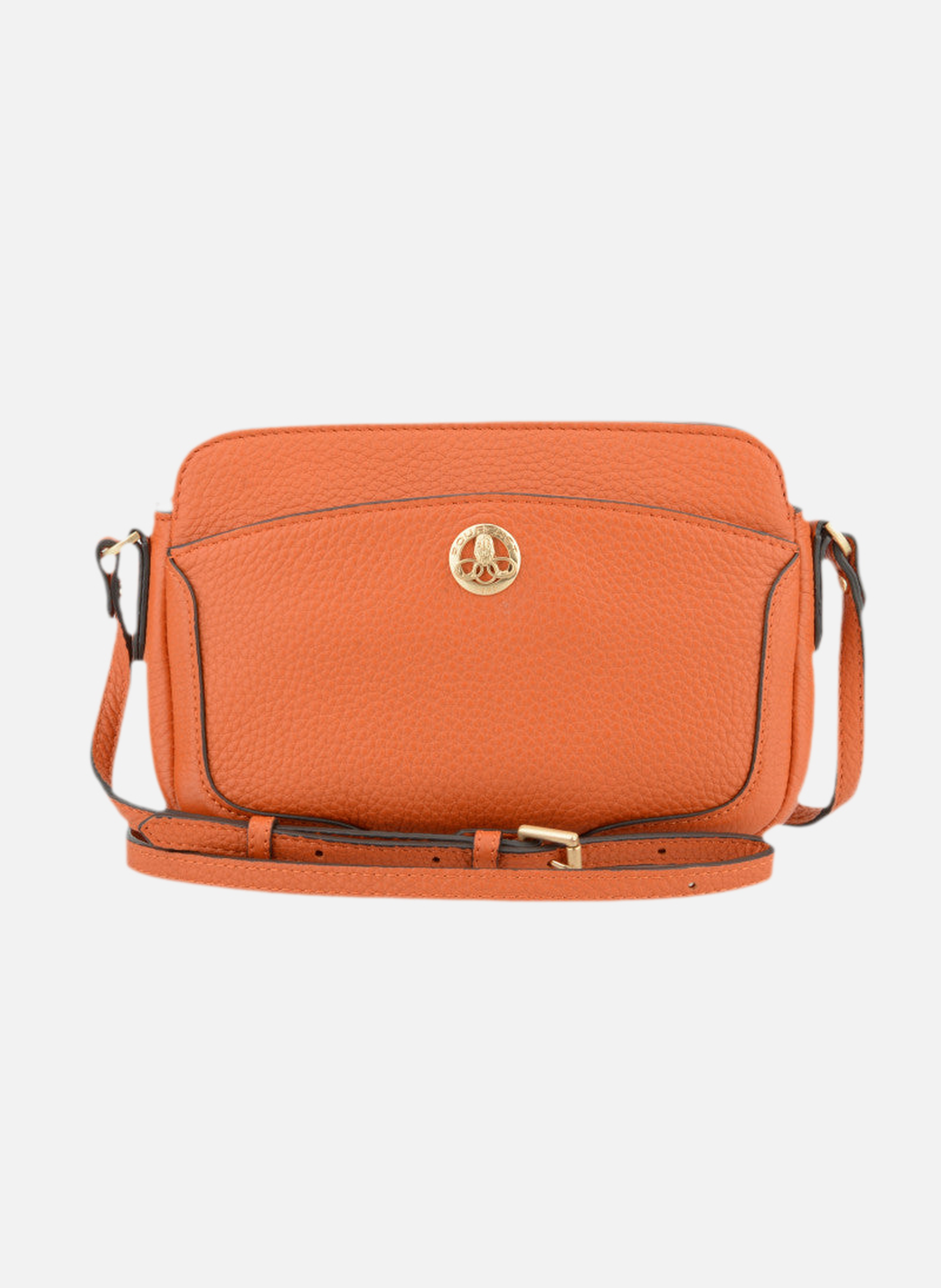 Image | sac cabas en cuir de vachette OrangePOURCHET