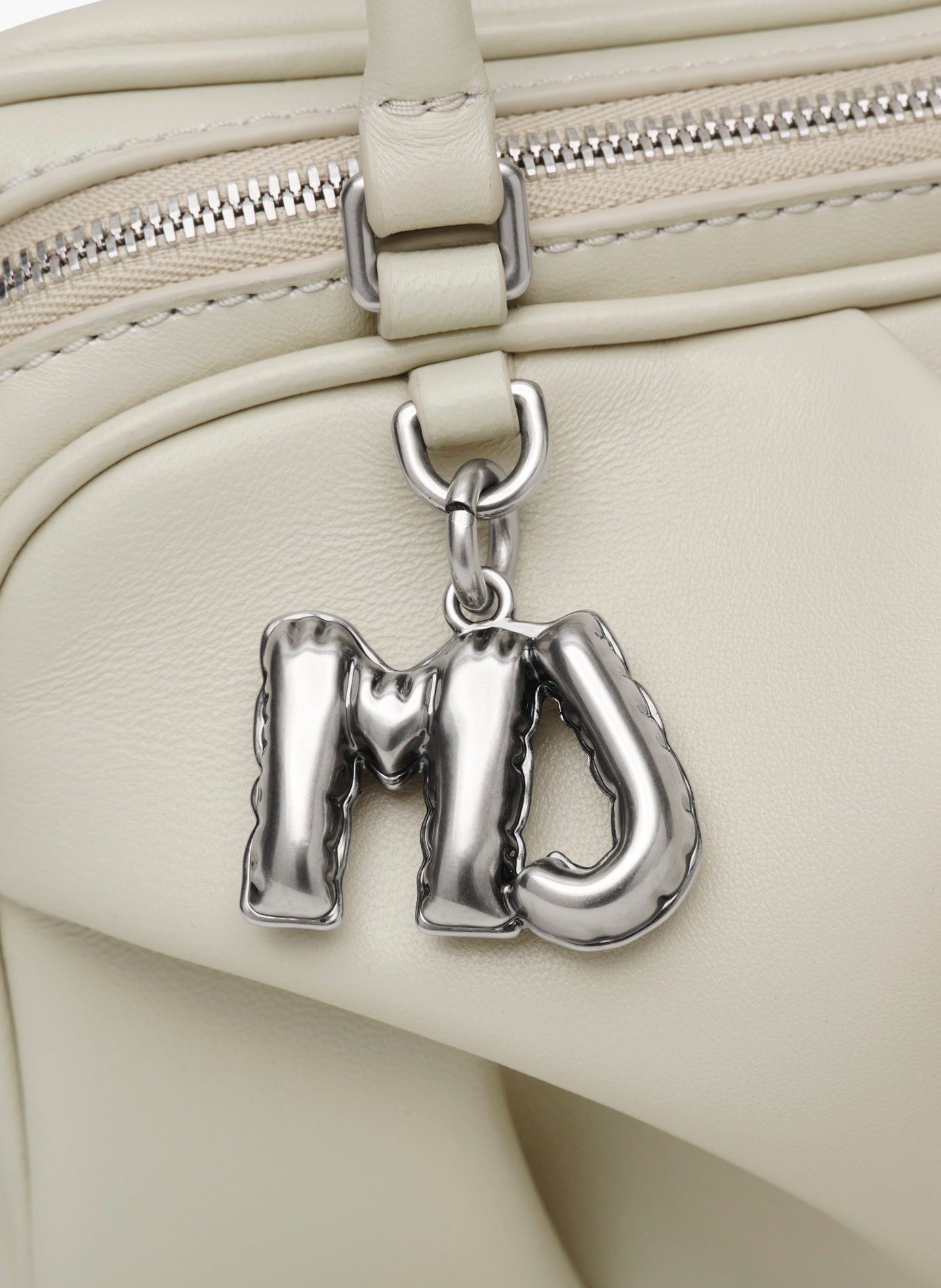 Sac bandoulière The Mini Wave en cuir MARC JACOBS Blanc