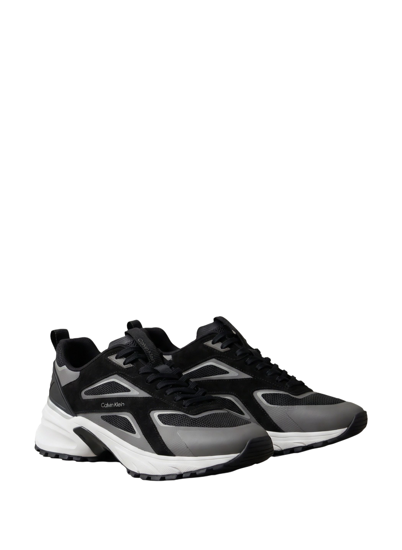 Hike Runner Suede Panel Sneakers CALVIN KLEIN Black