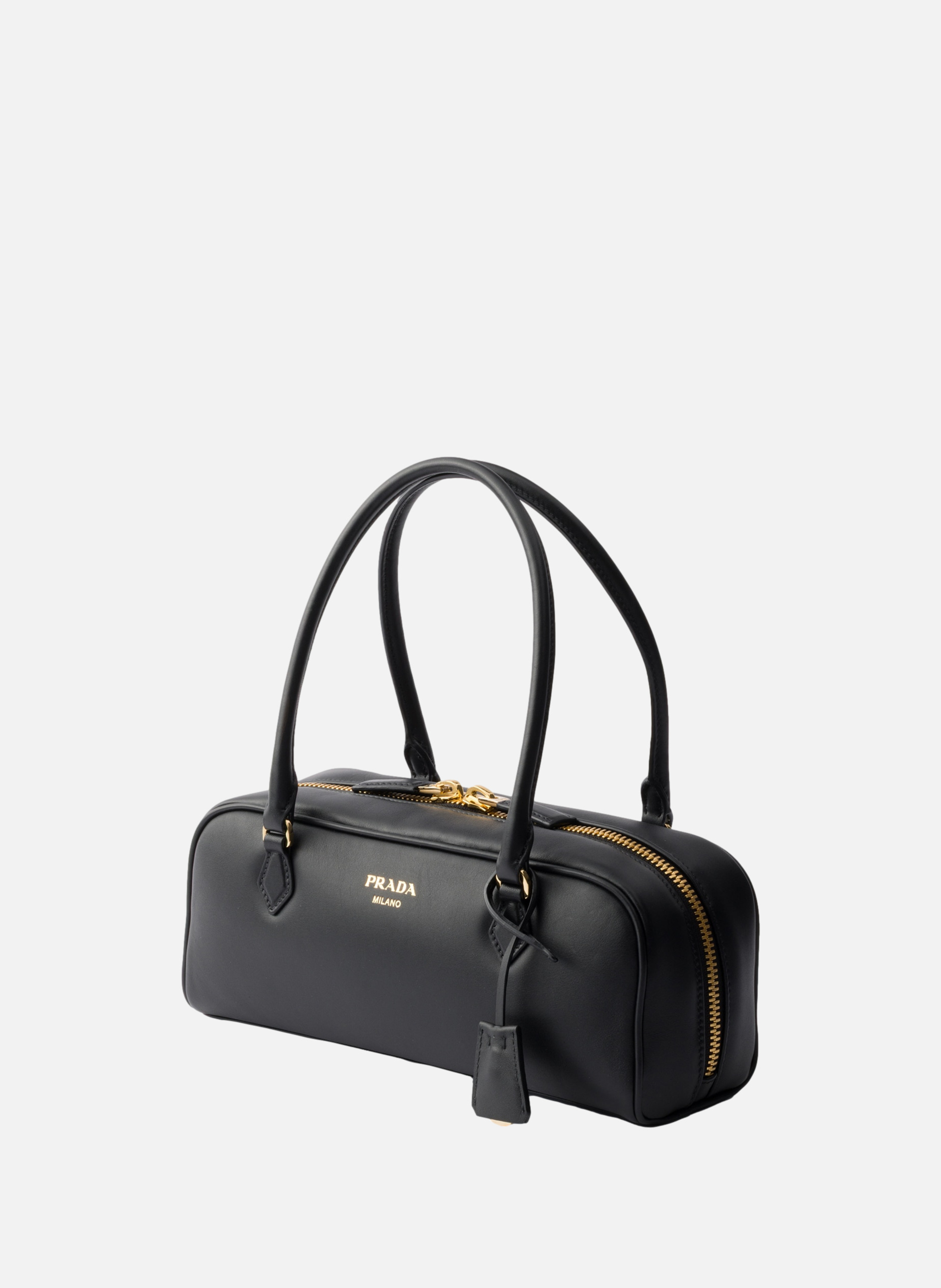 Sac à main en cuir PRADA Noir