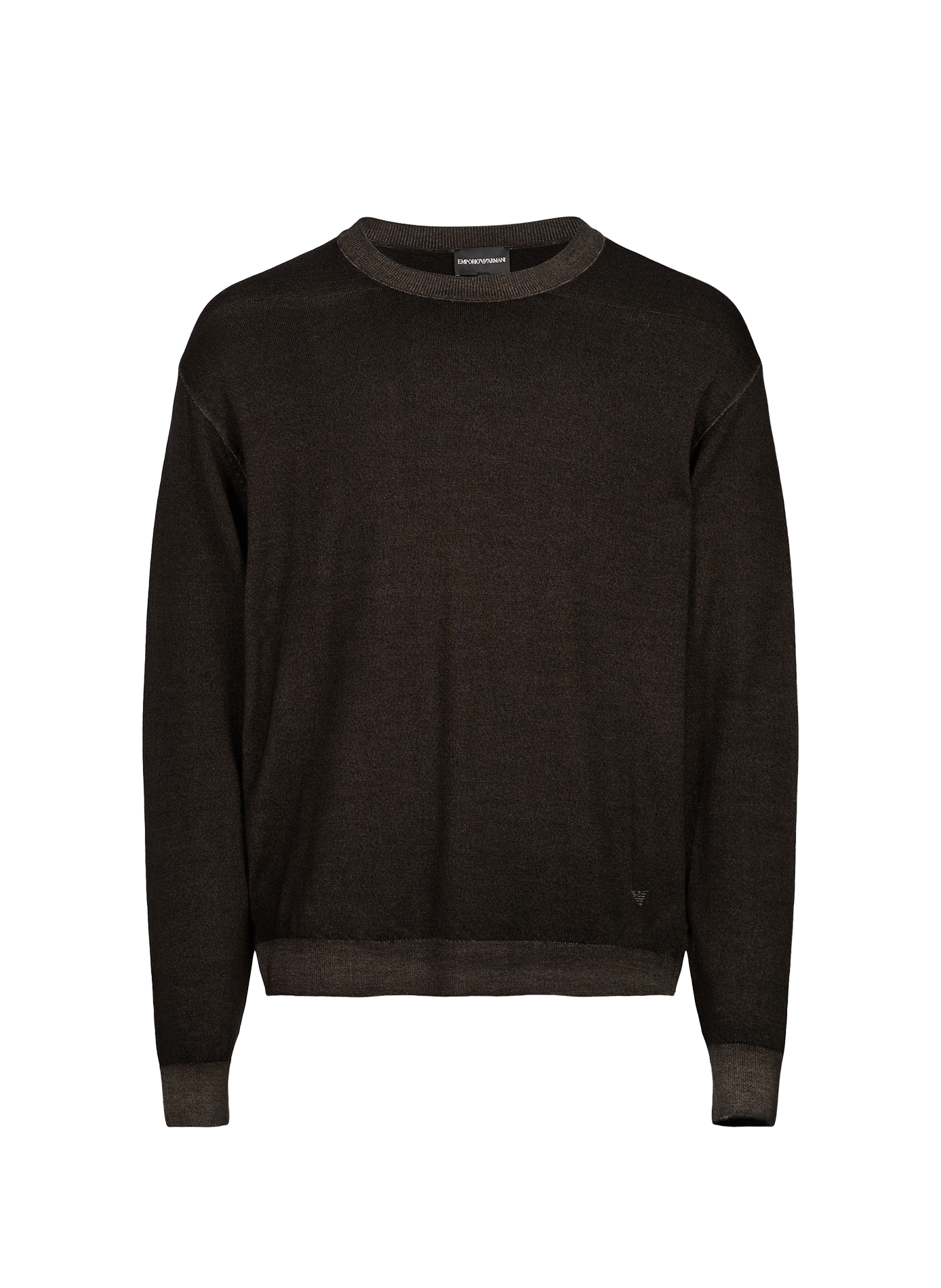 Sweatshirt in virgin wool EMPORIO ARMANI Brown