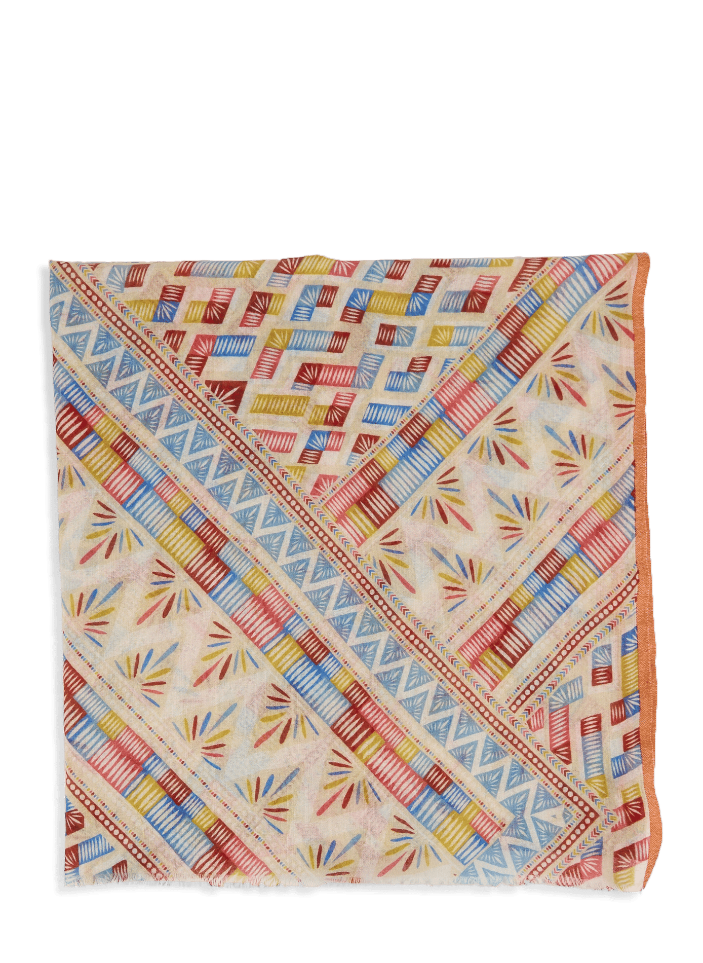 Wool-blend scarf AU PRINTEMPS PARIS Multicolour