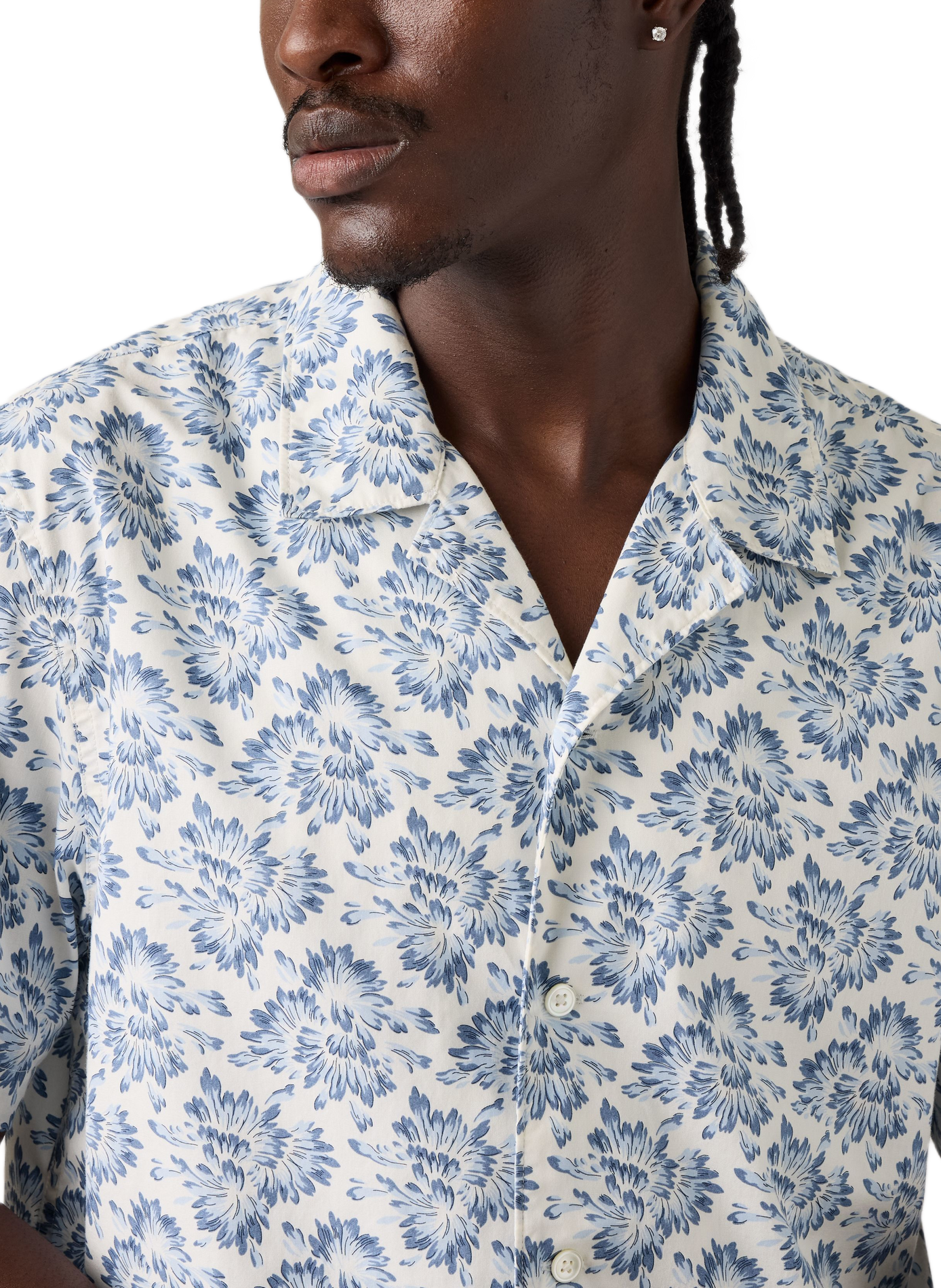 Chemise droit imprimé en coton mélangé | Bleu LEVI'S Homme