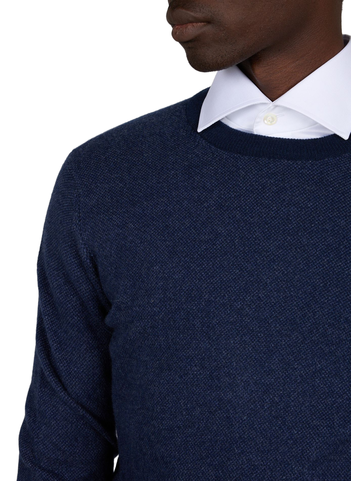 Straight cashmere sweater AURELIEN Blue