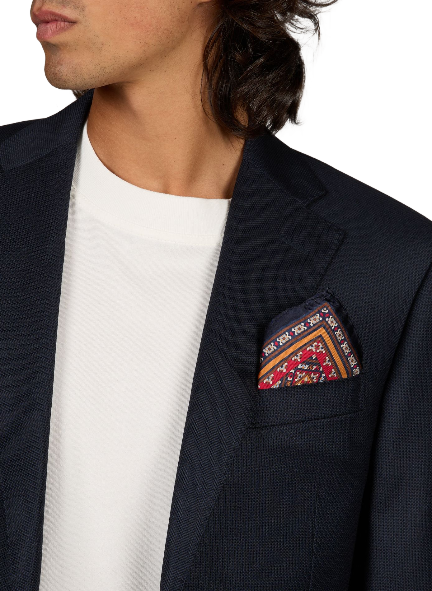Patterned silk square scarf AU PRINTEMPS PARIS Multicolour