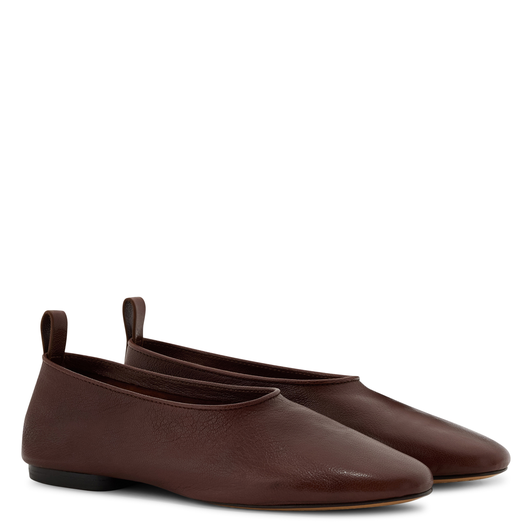 Ballerines en cuir bala | Marron SOEUR Femme