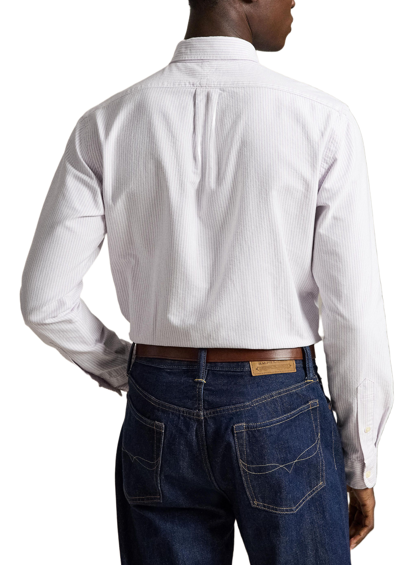 Chemise à rayures en coton  | Violet POLO RALPH LAUREN Homme
