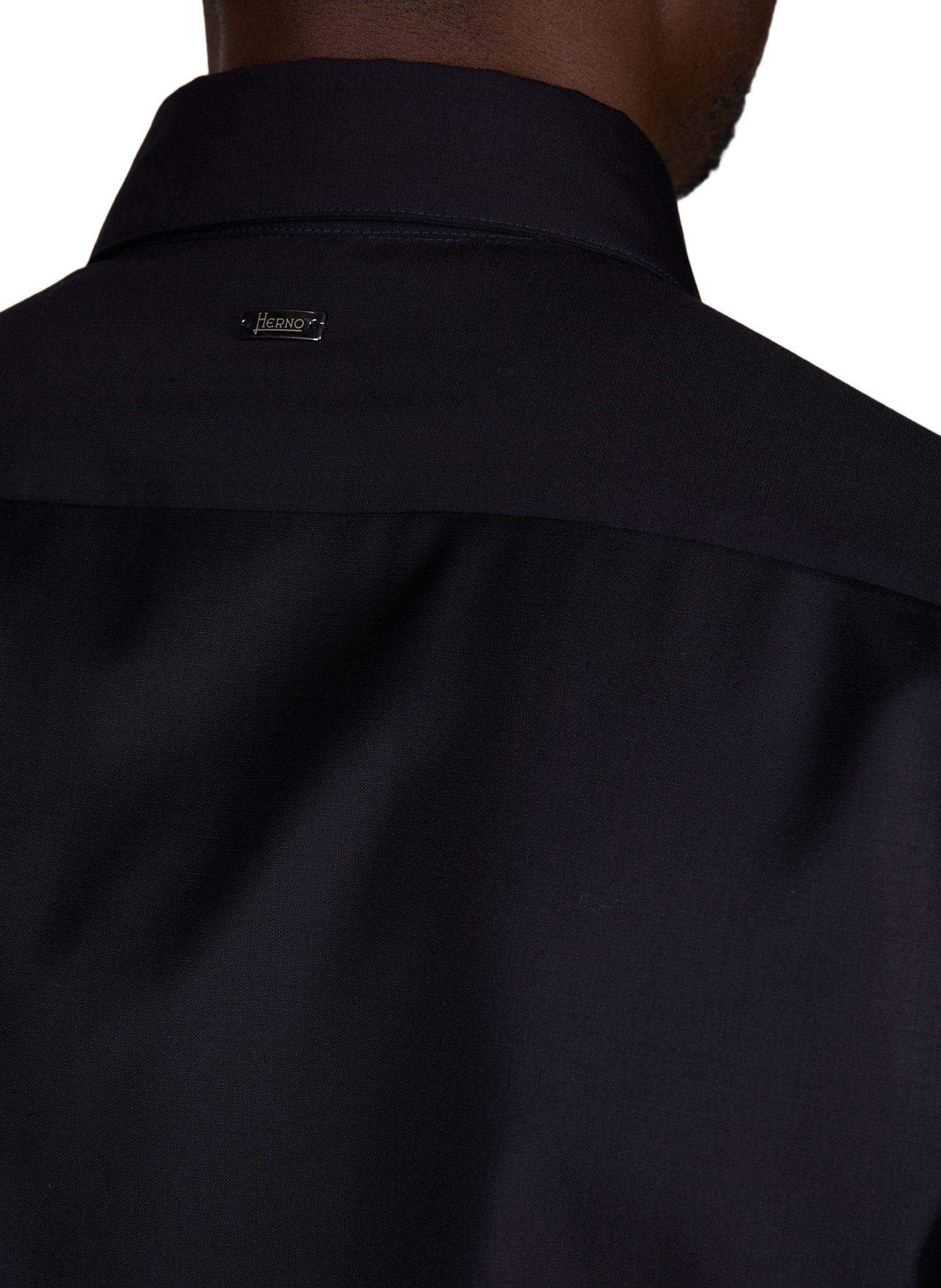 Wollmischhemd HERNO Blau