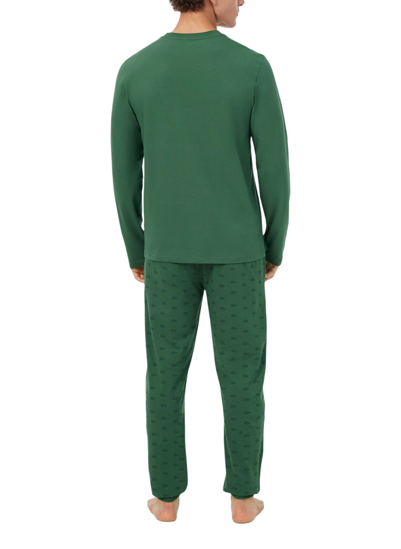 Ensemble de pyjama en coton mélangé LACOSTE Vert