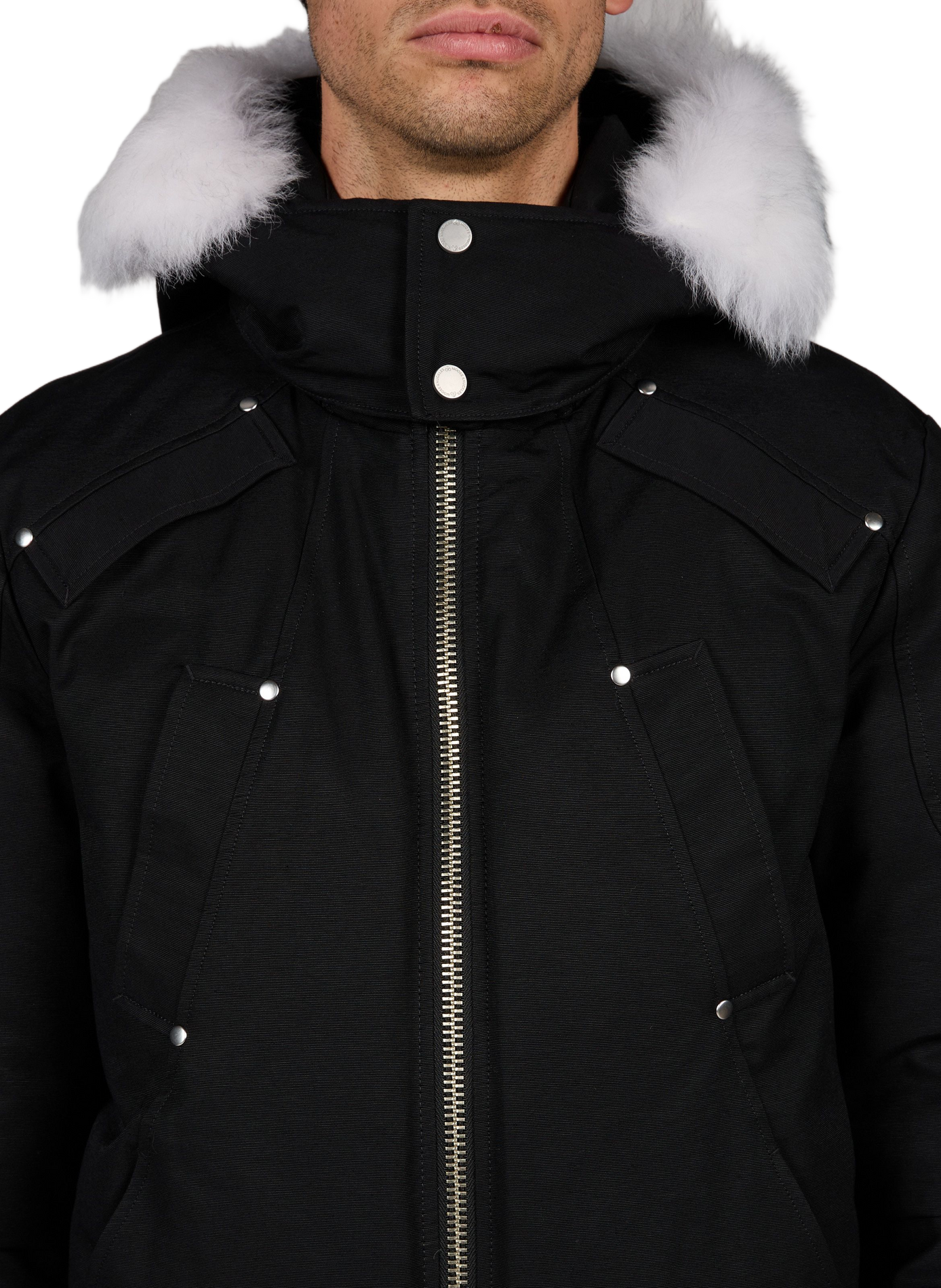 Straight hooded parka in Original Ballistic MOOSE KNUCKLES Beige