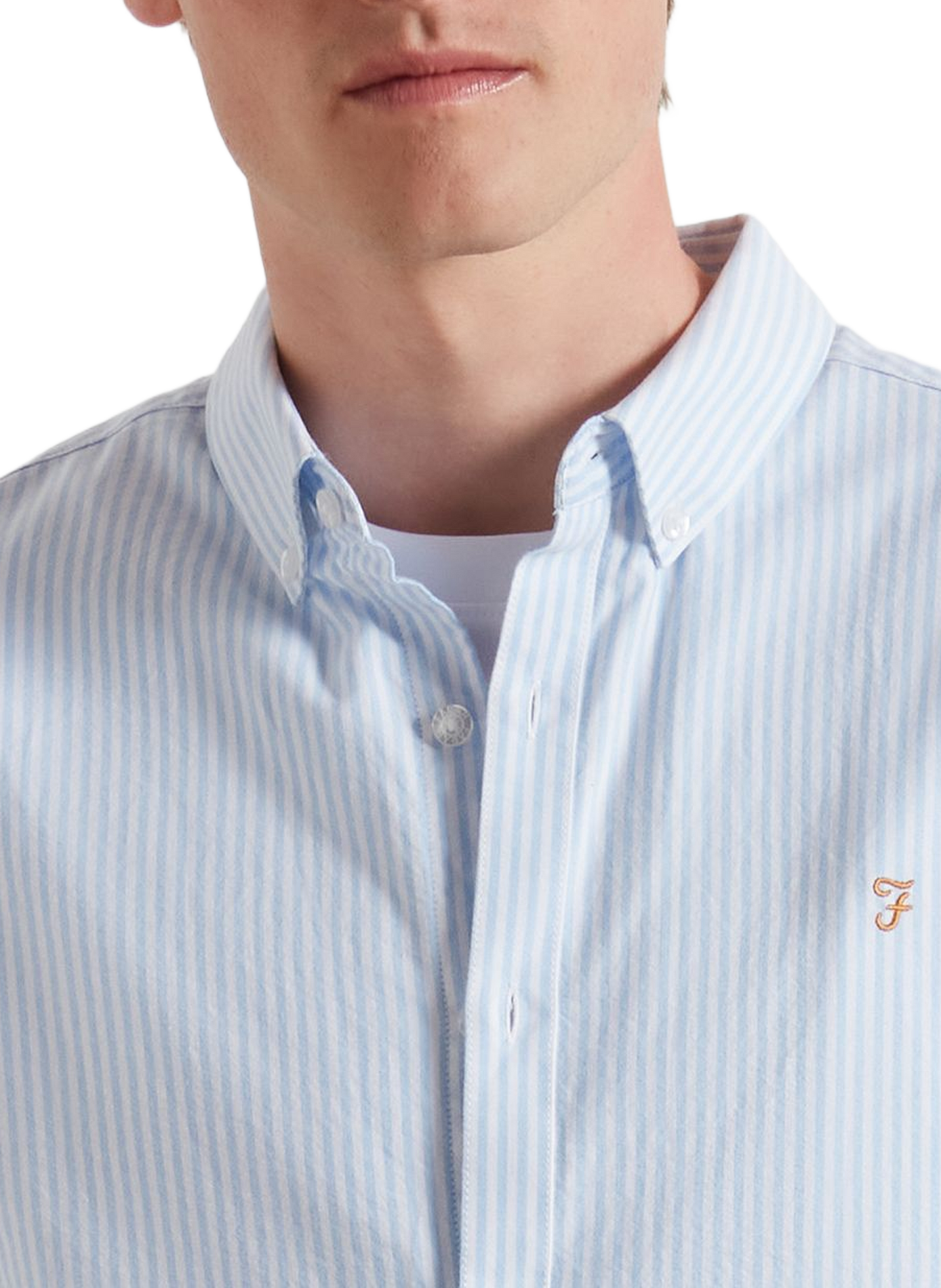 Baumwollhemd | Blau FARAH Herren