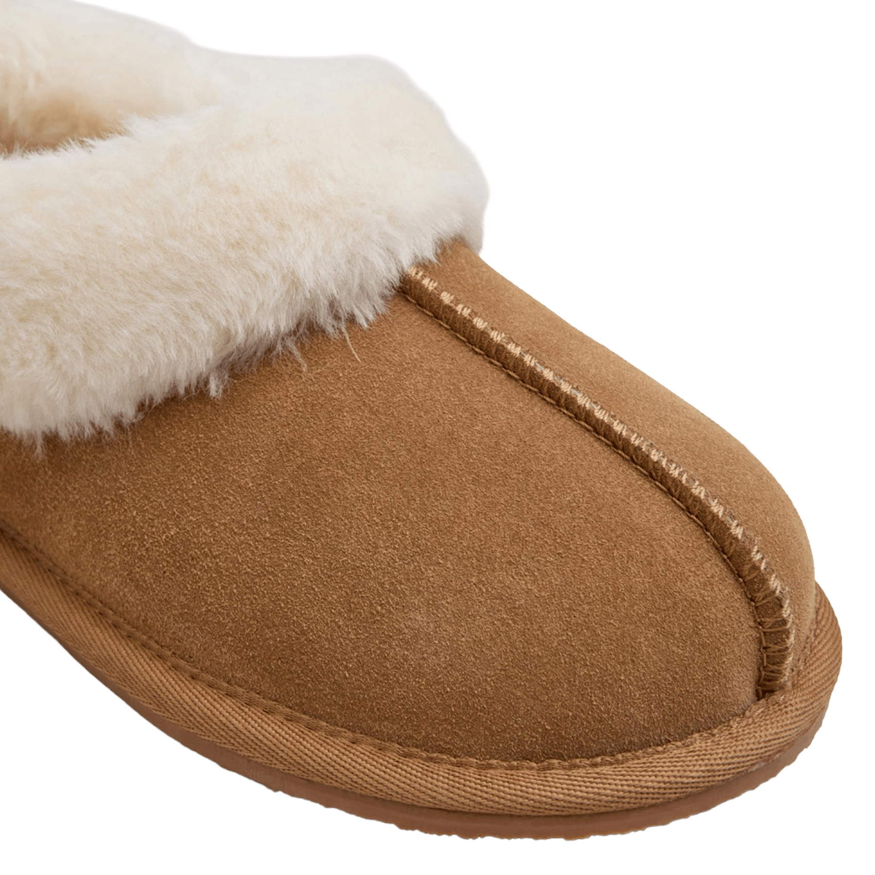 Chaussons bouts ronds en cuir mélangé joyeuse JONAK Marron