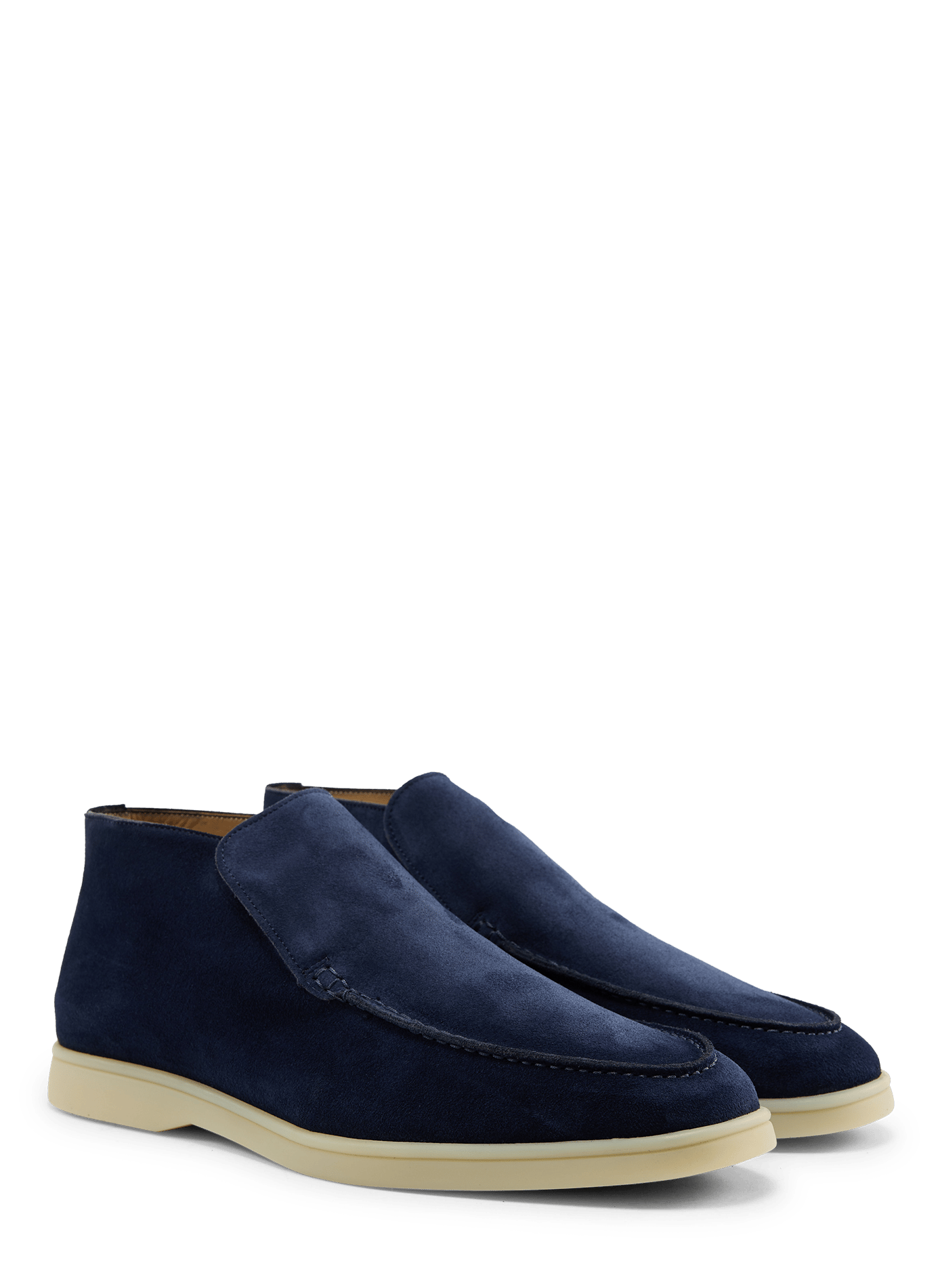 Calfskin leather loafers AURELIEN Blue