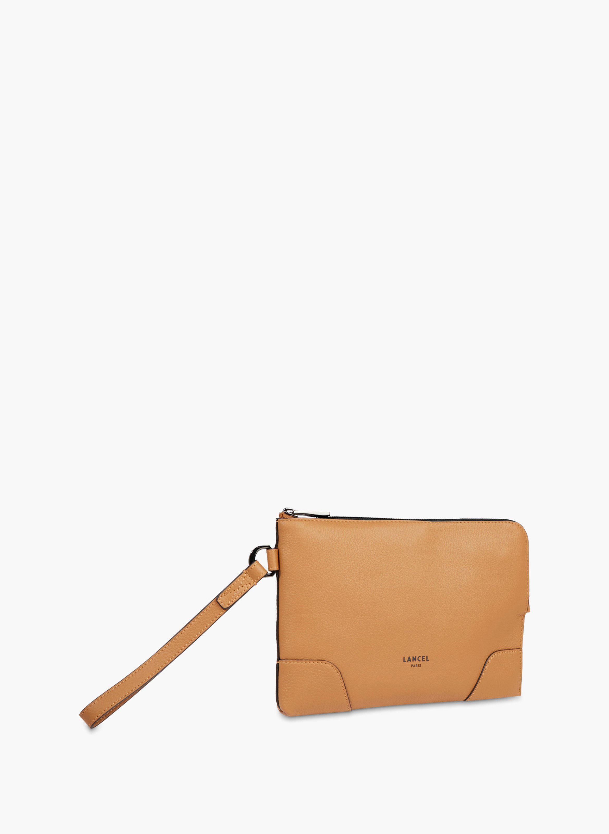 Pochette zippée s charlie de lancel en cuir LANCEL Marron