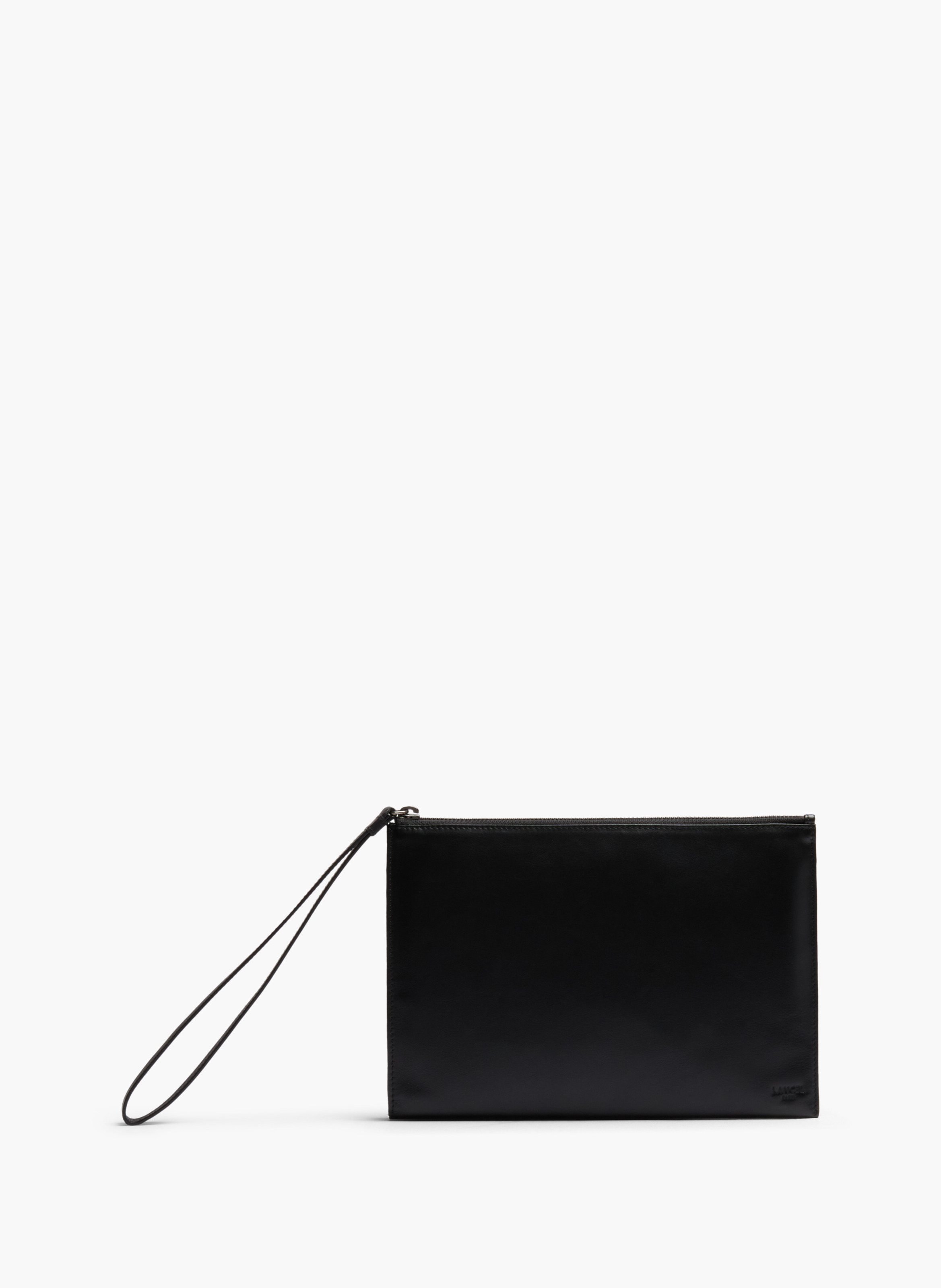 Pochette zippée léon de lancel en cuir LANCEL Noir