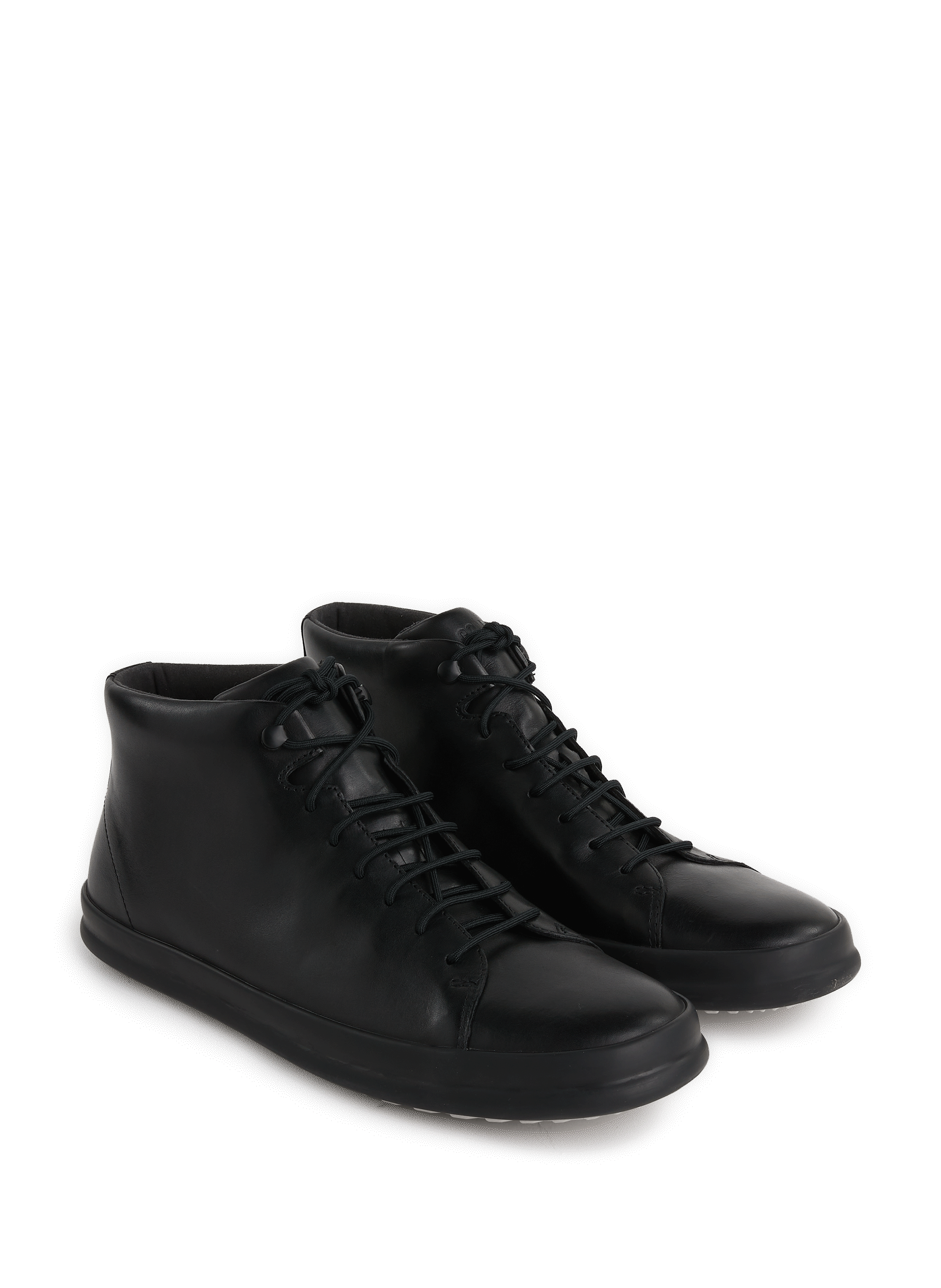 Baskets montantes en cuir