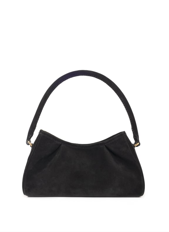 Sac dimple en daim Noir by ELLEME ELLEME Sac dimple en daim Noir