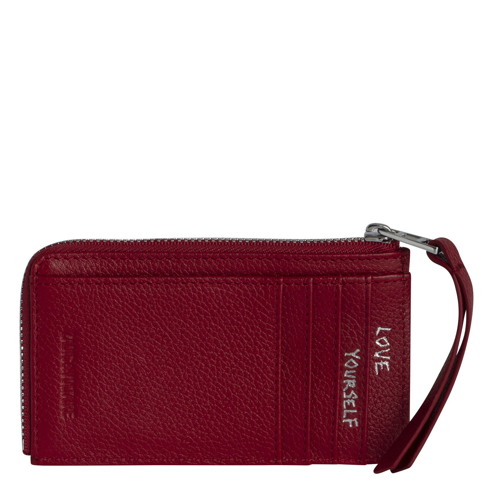 Porte-cartes en cuir zv card ZADIG&VOLTAIRE Rose