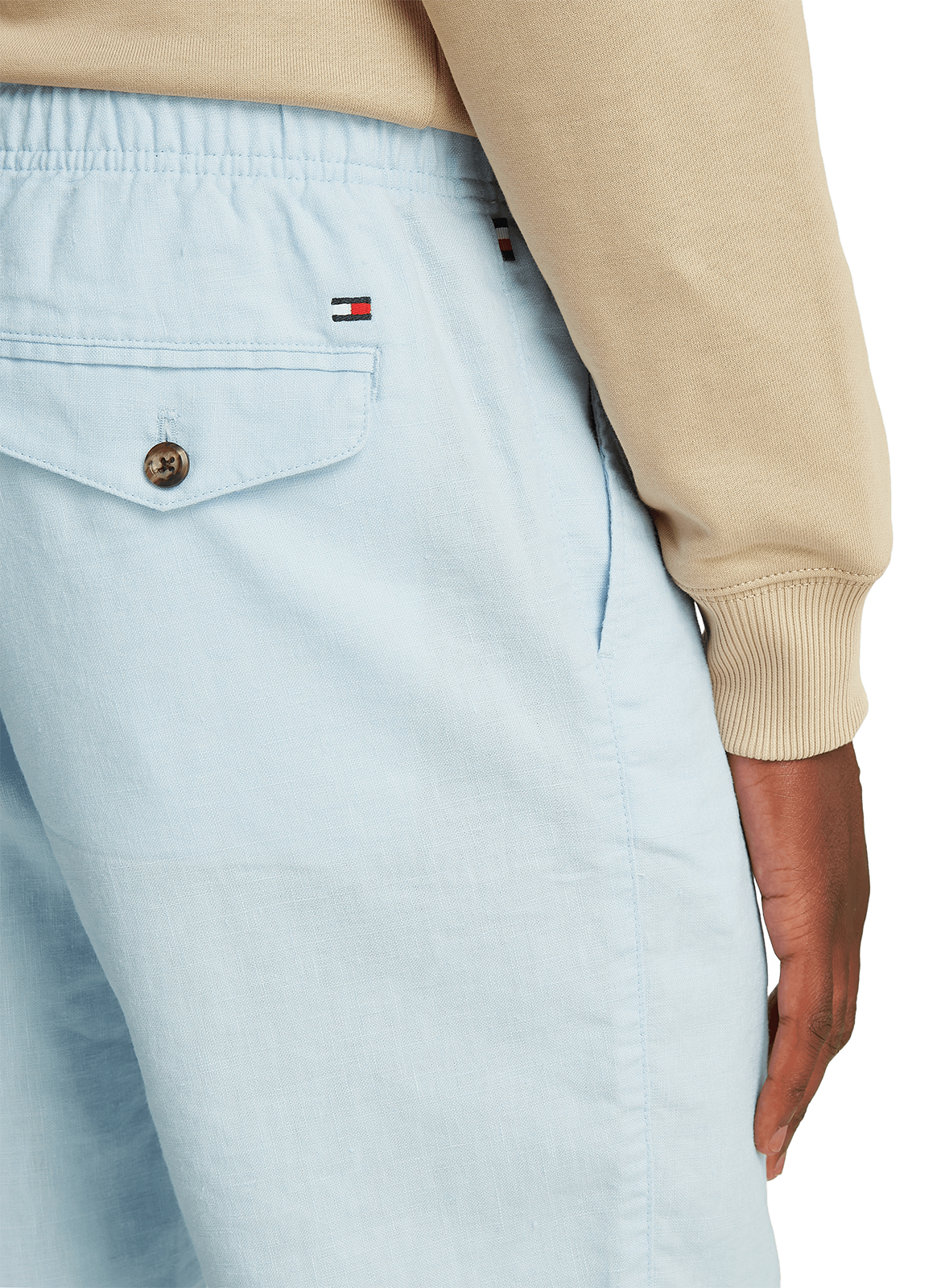 Short en lin mélangé TOMMY HILFIGER Bleu