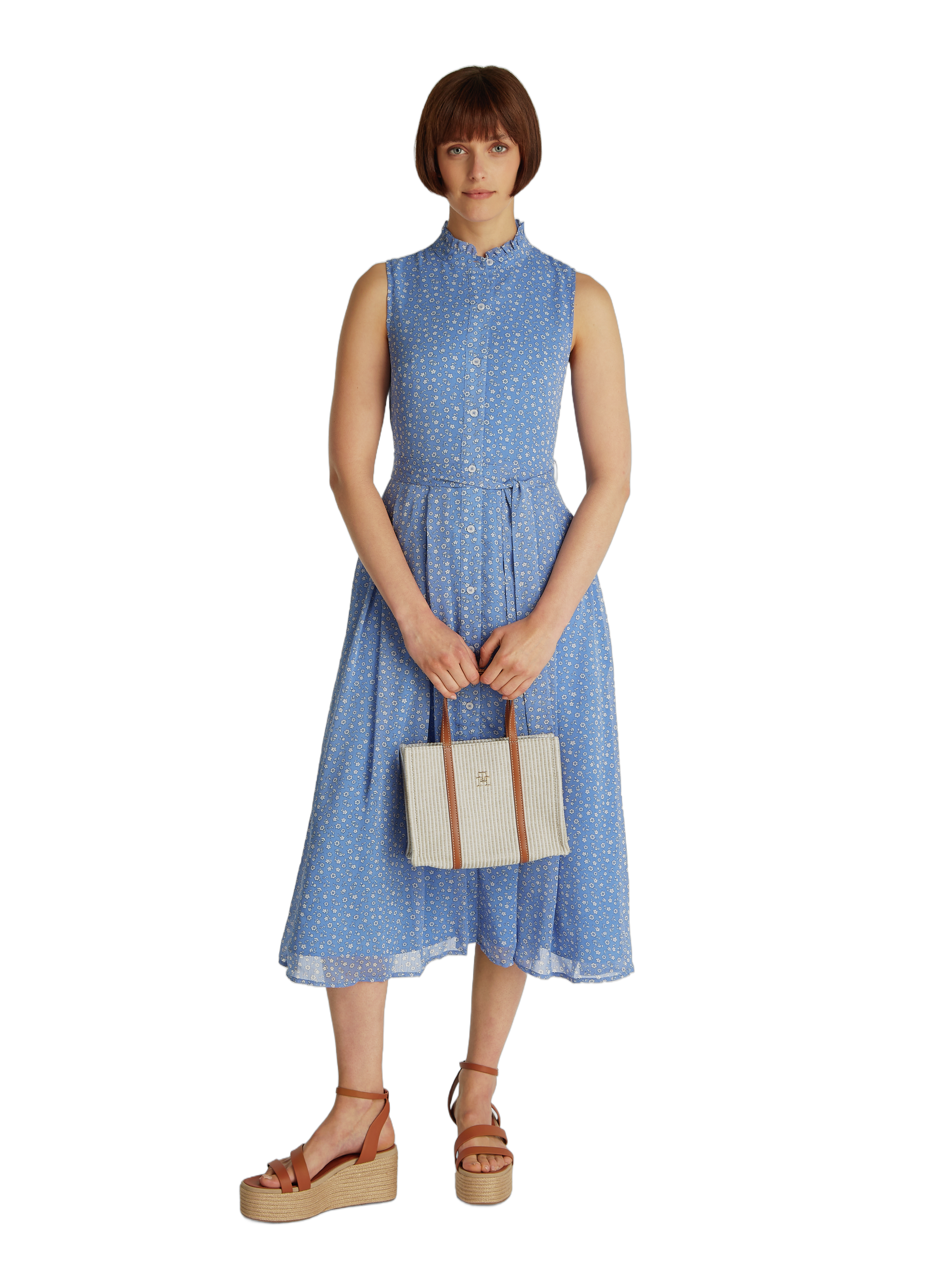 Sac cabas tressé  TOMMY HILFIGER Multicolore