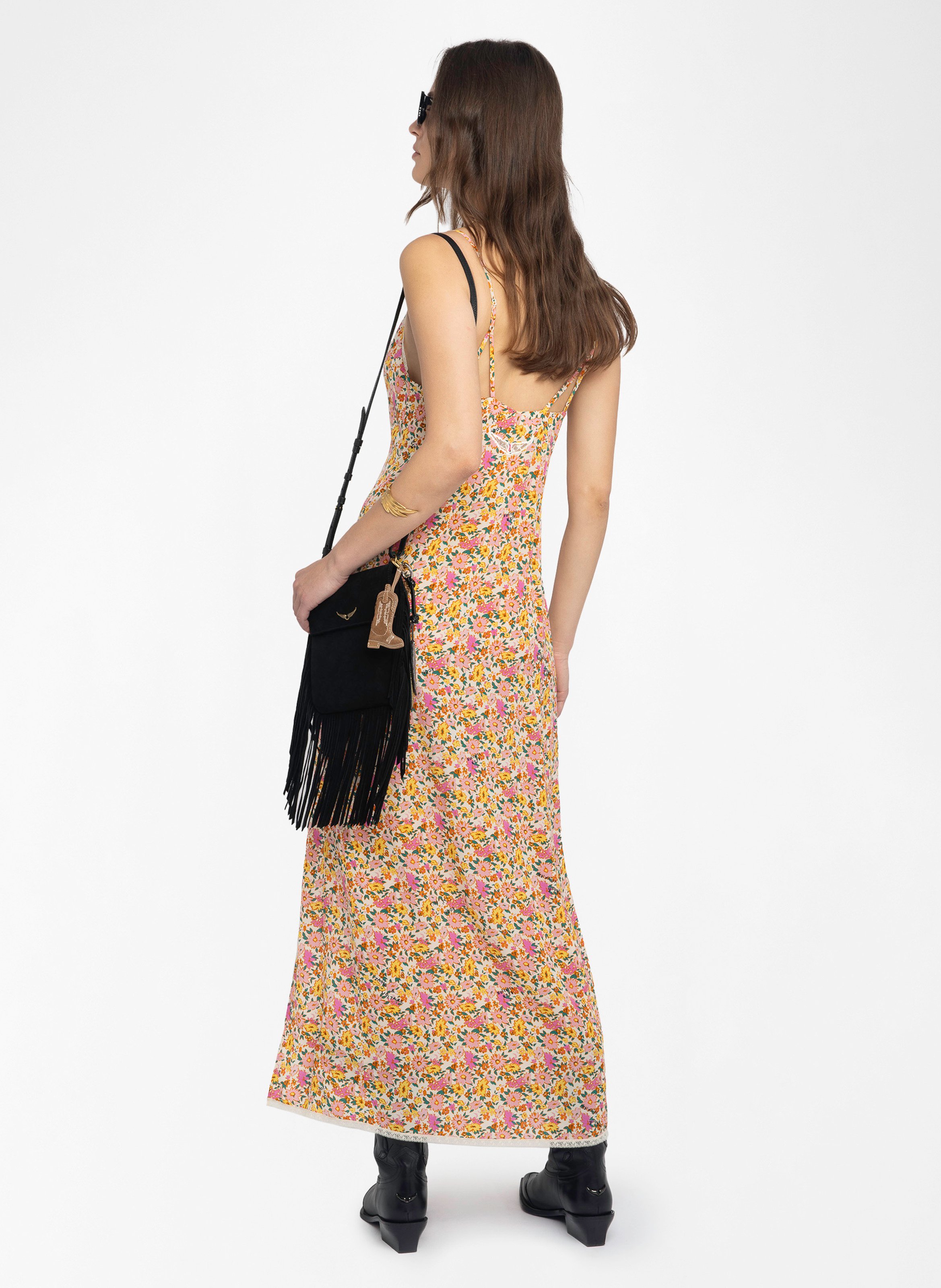 Robe longue imprimée ramelil ZADIG&VOLTAIRE Blanc