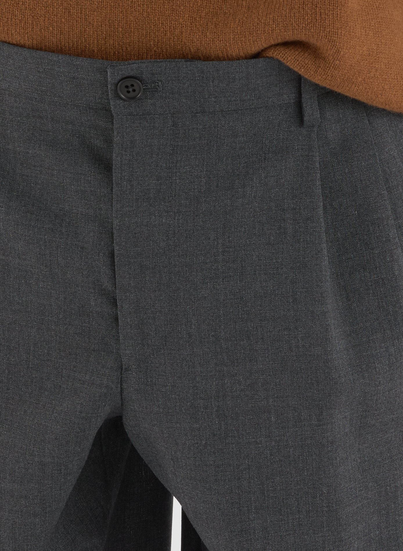 Wide leg wool trousers SAISON 1865 Grey