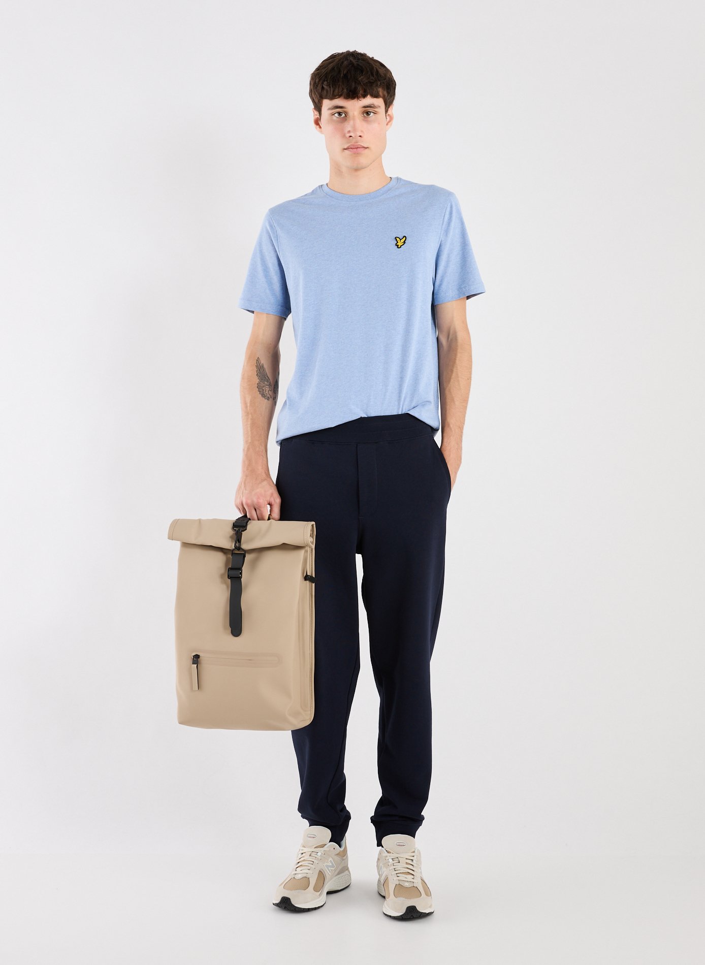 Sac à dos Rolltop RAINS Beige